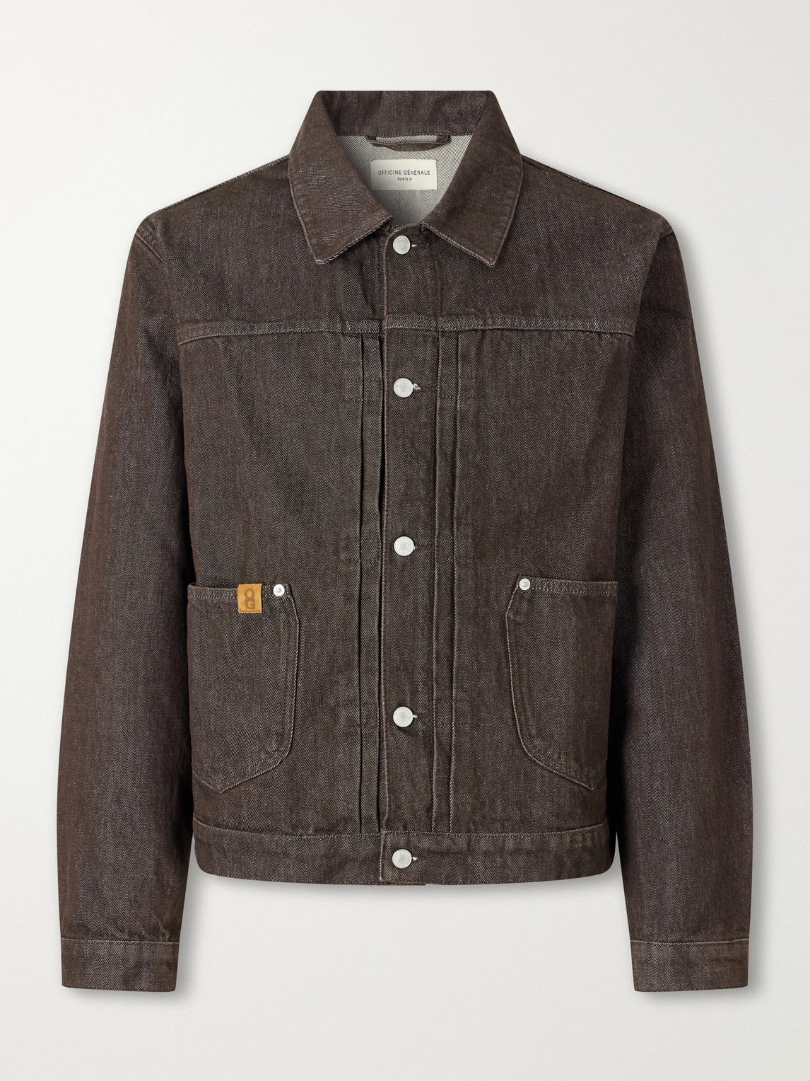 Officine Générale - Vince Pleated Organic Denim Jacket