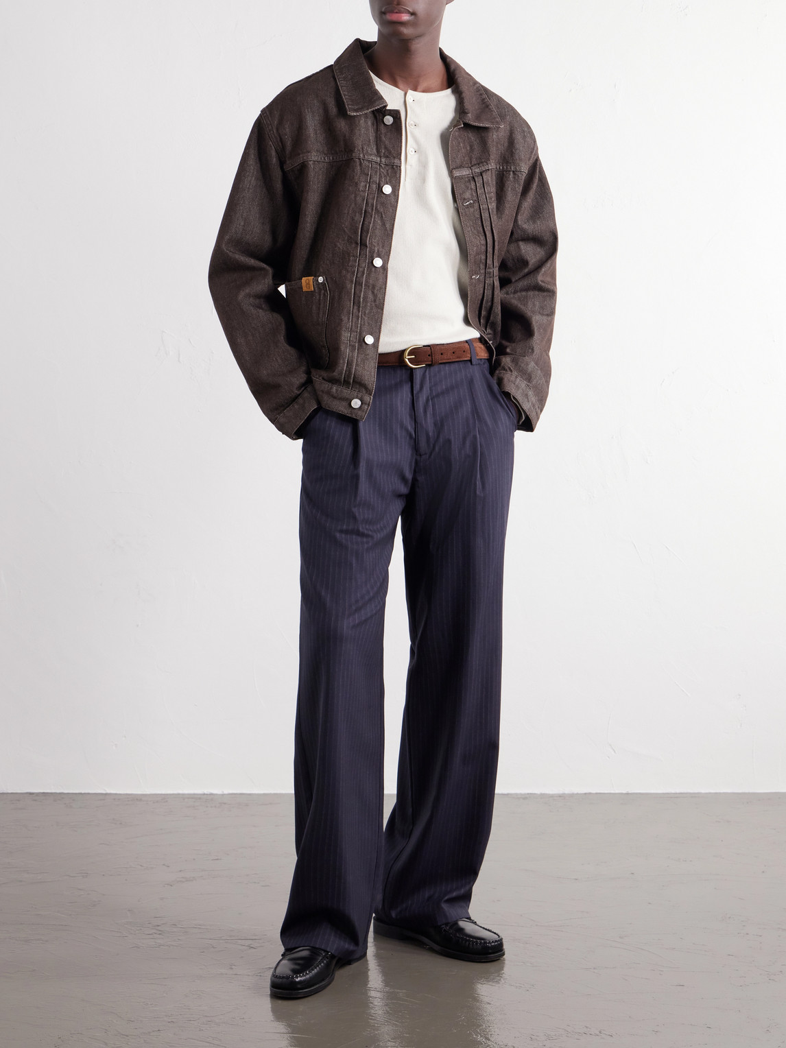 Officine Générale - Vince Pleated Organic Denim Jacket