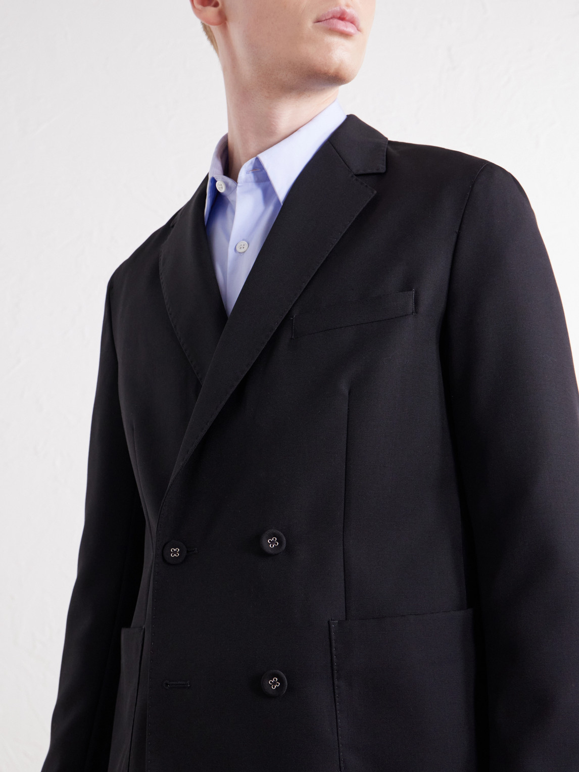 Officine Générale - Leon Double-Breasted Virgin Wool-Twill Suit Jacket