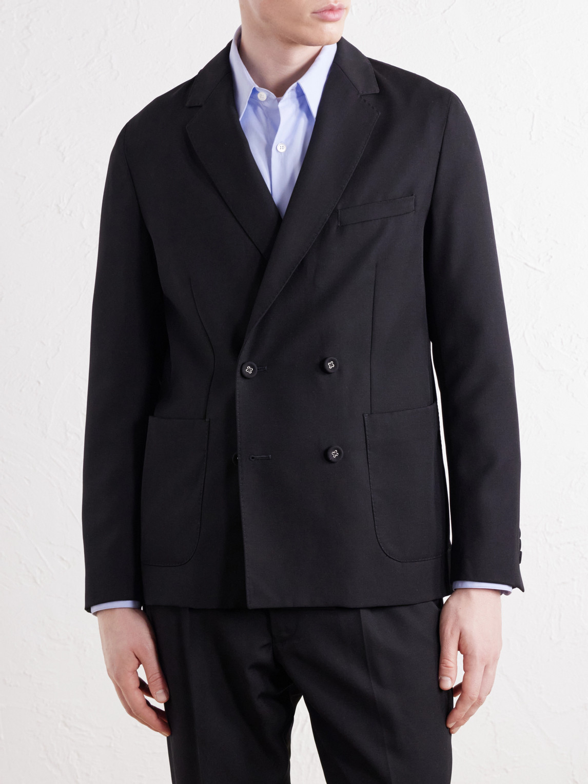 Officine Générale - Leon Double-Breasted Virgin Wool-Twill Suit Jacket