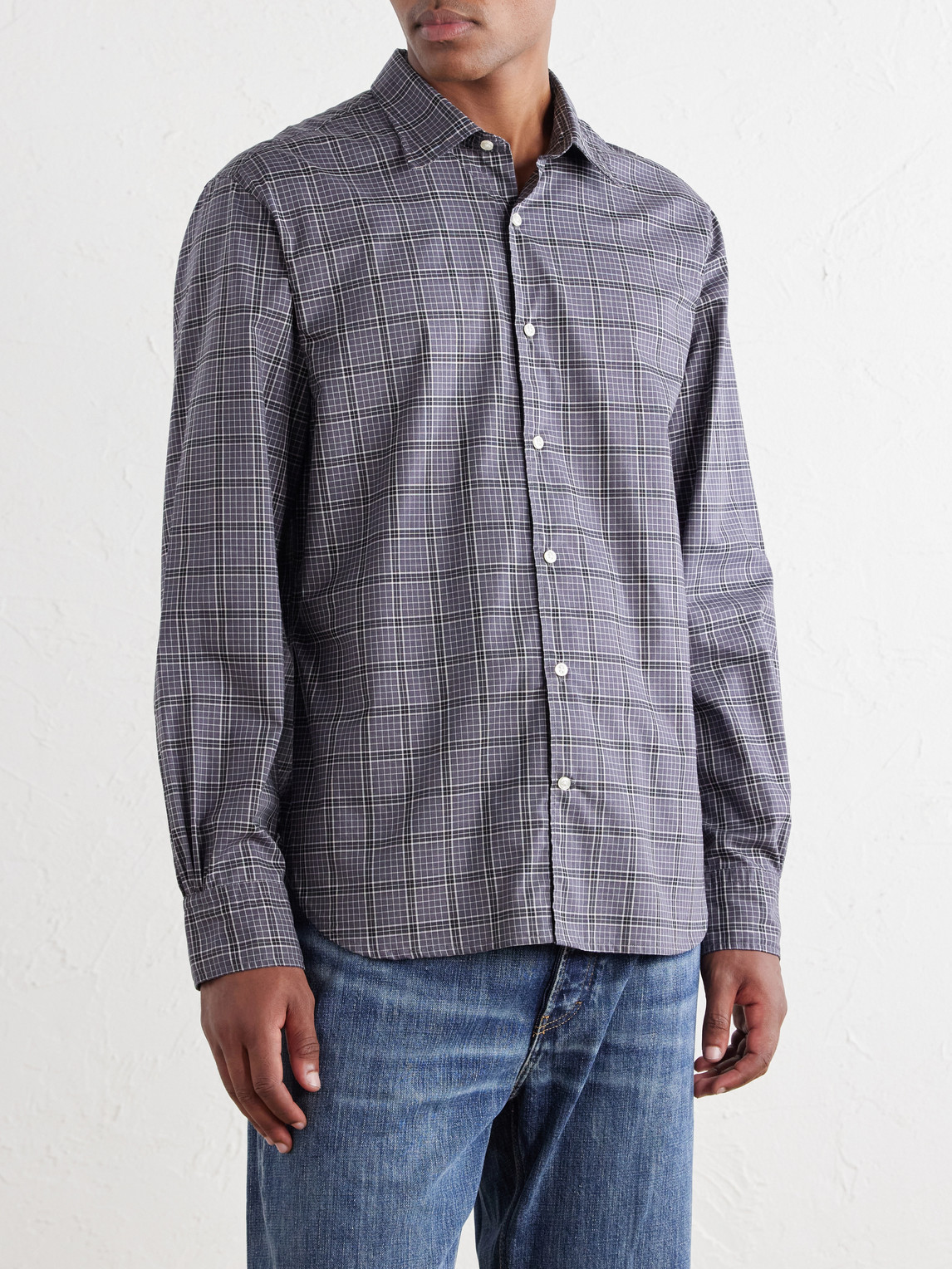 Officine Générale - Giacomo Checked Cotton Shirt