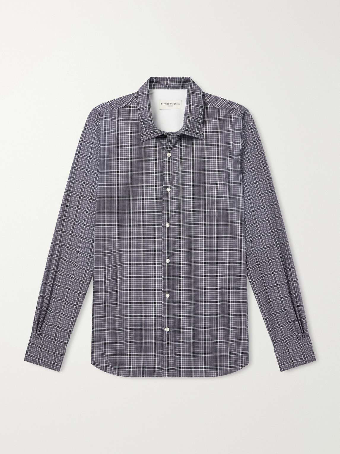 Officine Générale - Giacomo Checked Cotton Shirt