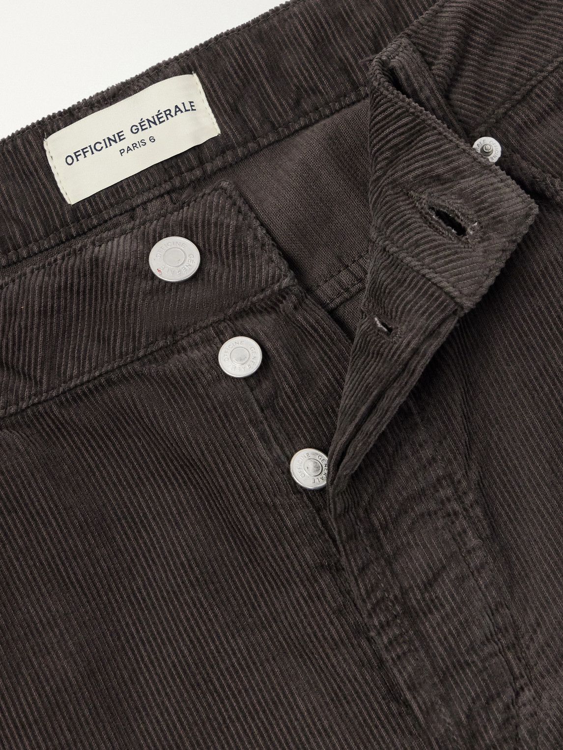 Officine Générale - Cotton-Corduroy Straight-Leg Jeans