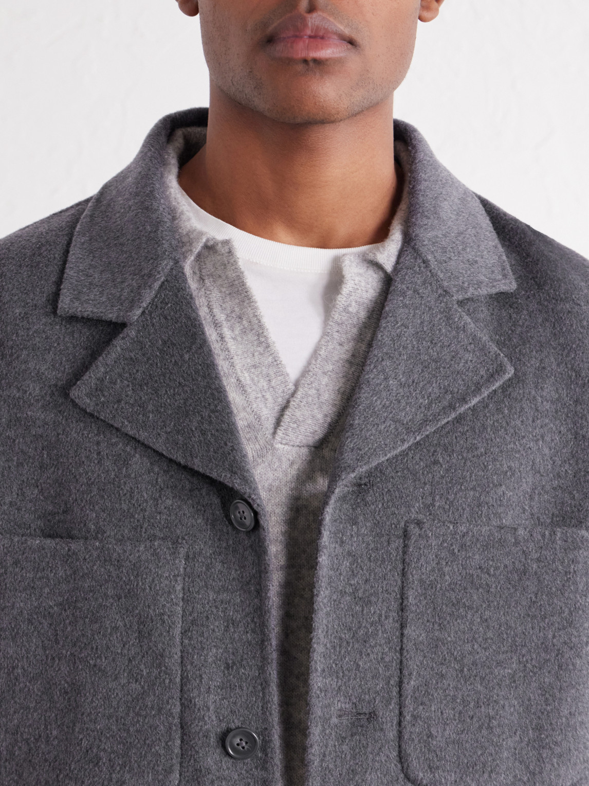 Officine Générale - Hayri Brushed-Wool Overshirt