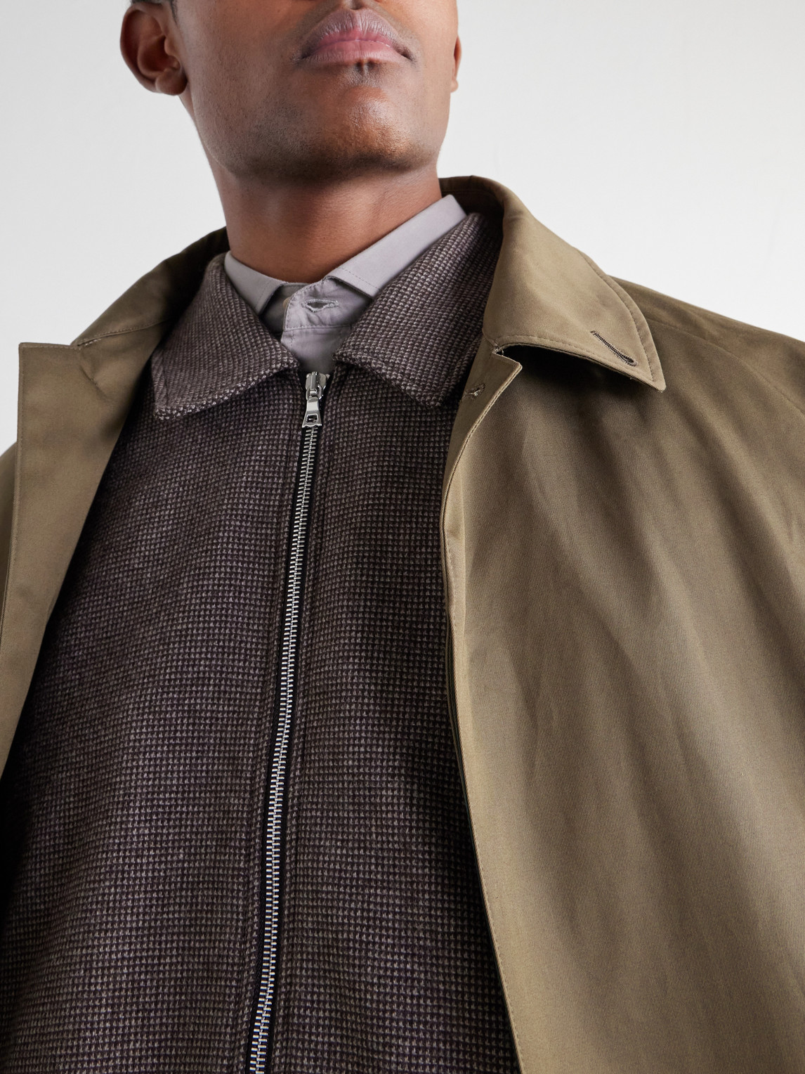 Officine Générale - Marlino Houndstooth Virgin Wool Overshirt