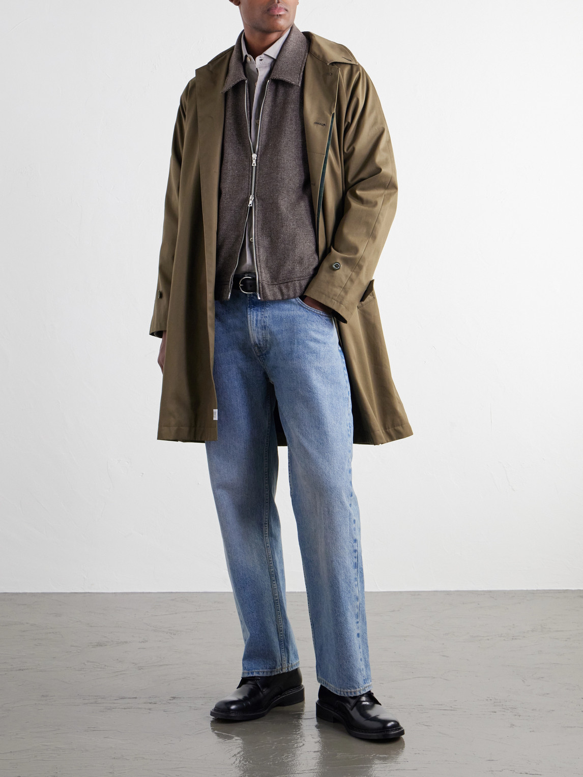 Officine Générale - Marlino Houndstooth Virgin Wool Overshirt