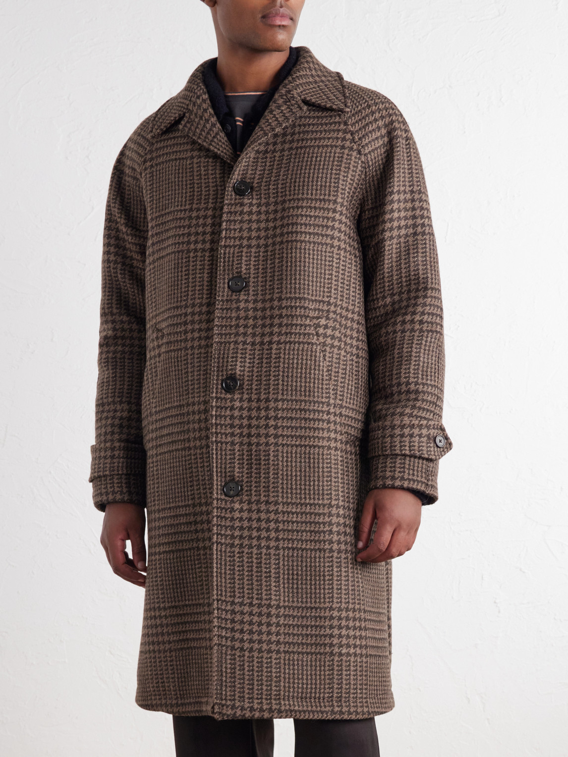 Officine Générale - Hudson Prince Of Wales Checked Virgin Coat