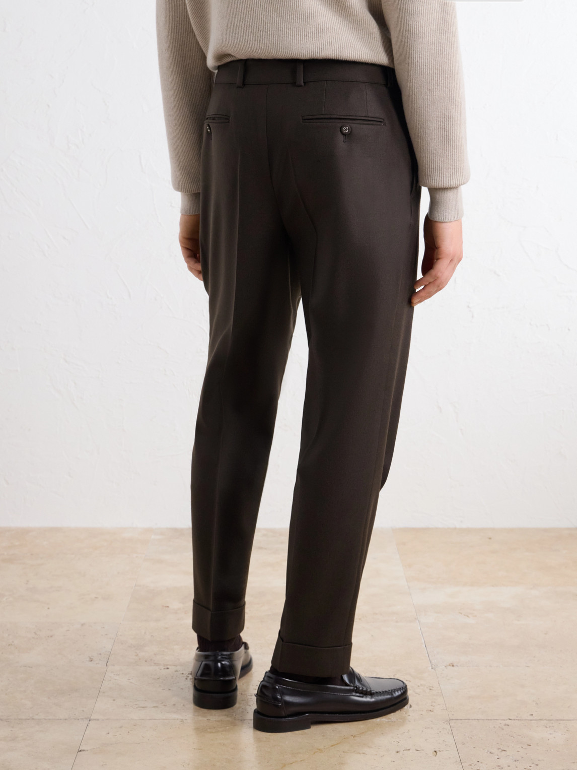 Officine Générale - Hugo Tapered Virgin Wool-Twill Suit Trousers