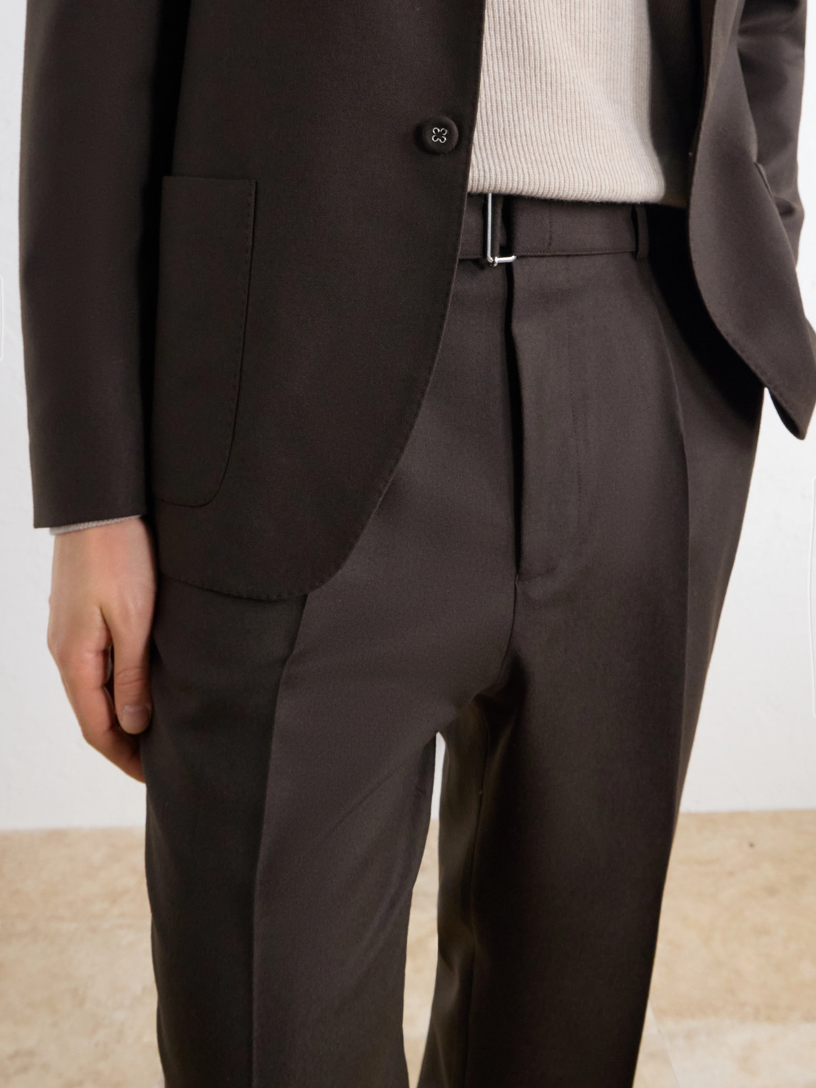 Officine Générale - Hugo Tapered Virgin Wool-Twill Suit Trousers