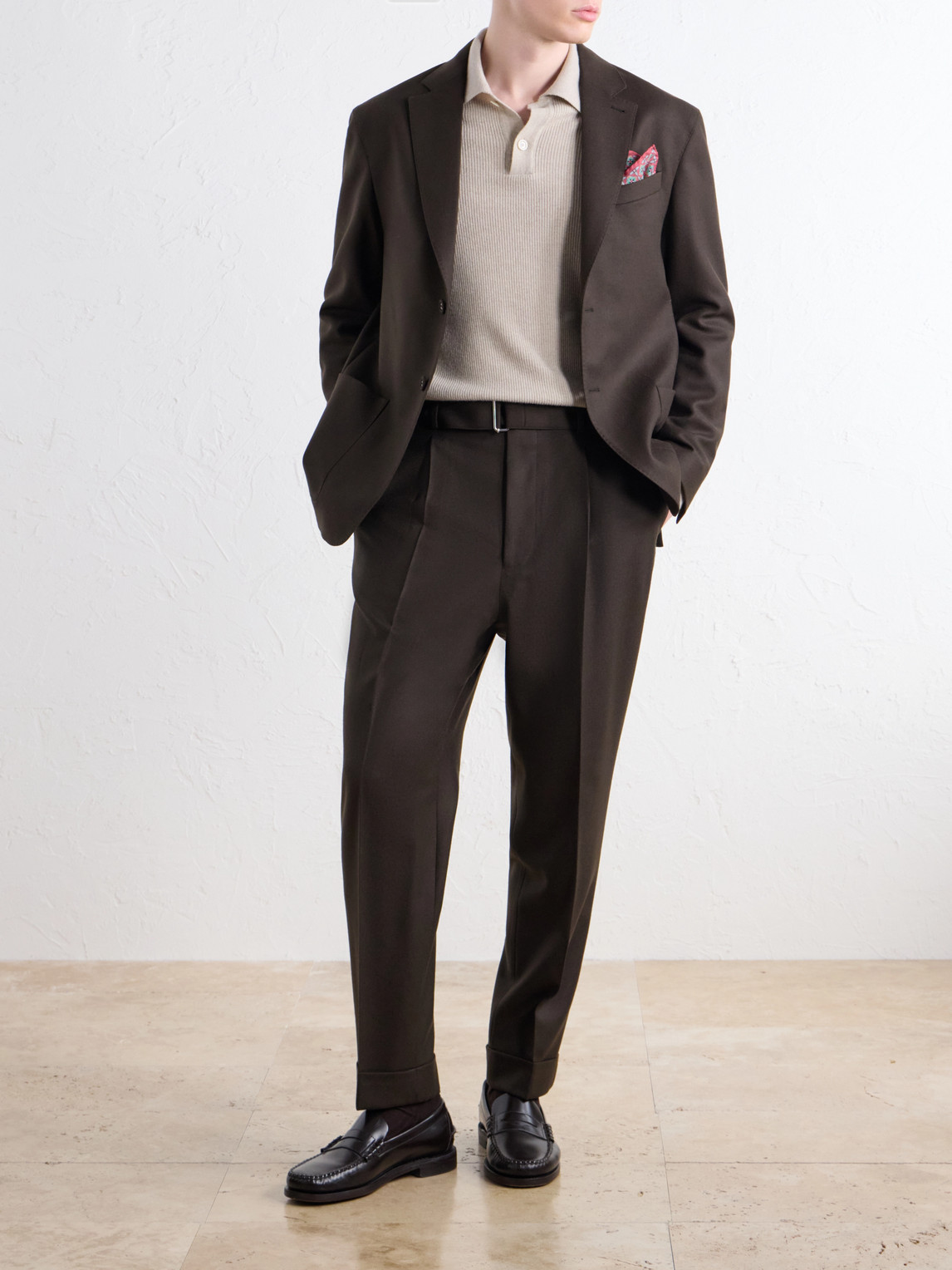 Officine Générale - Hugo Tapered Virgin Wool-Twill Suit Trousers