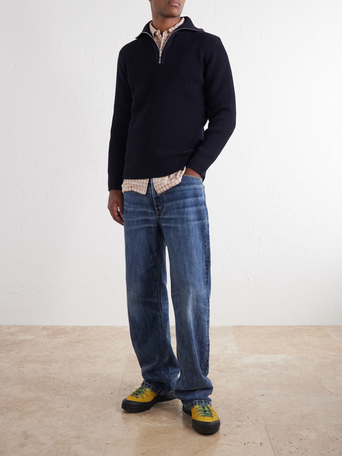 Fender Ribbed Wool Half-Zip Sweater