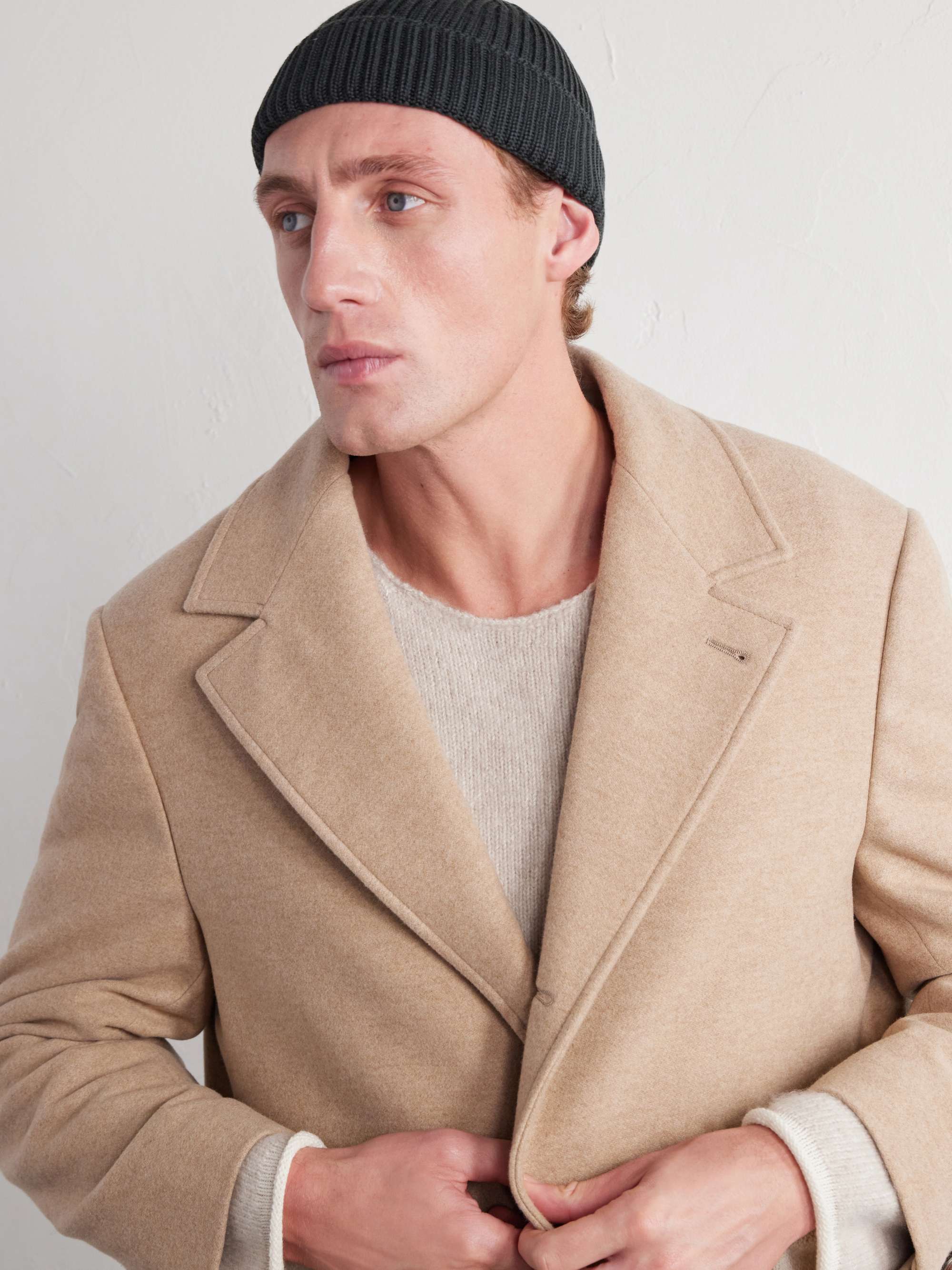 S.N.S. HERNING Fender Ribbed Virgin Wool Beanie