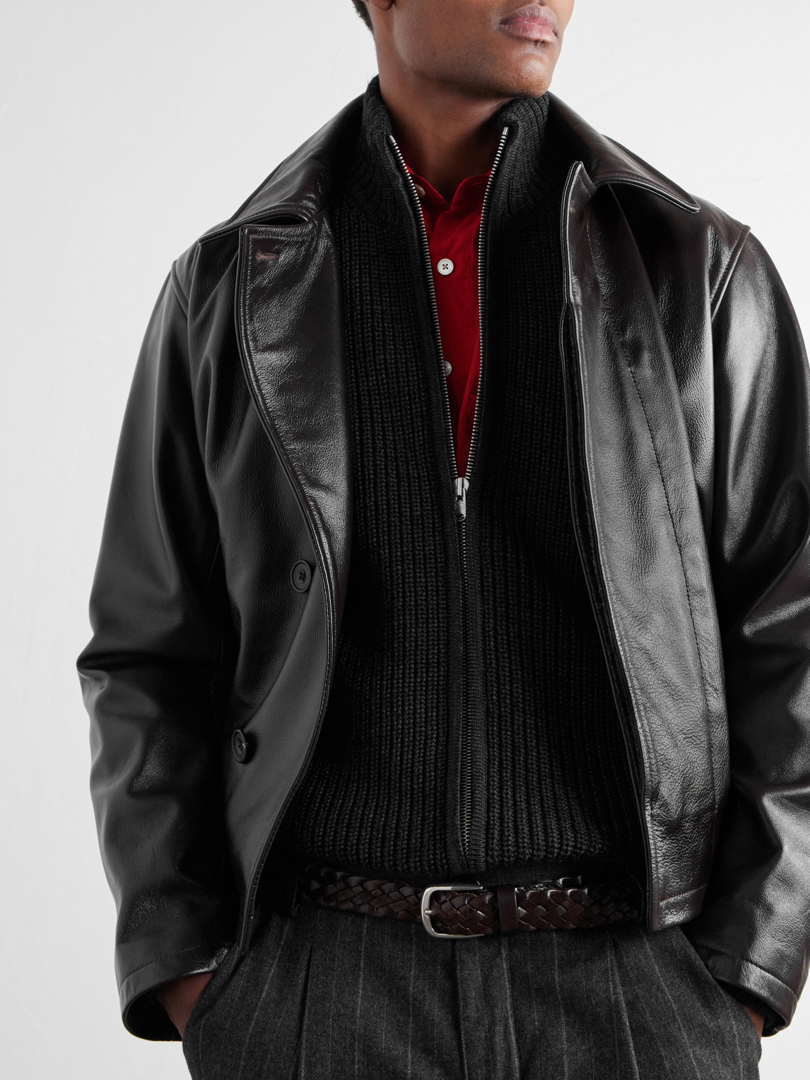 Robust Merino Wool Zip-Up Sweater