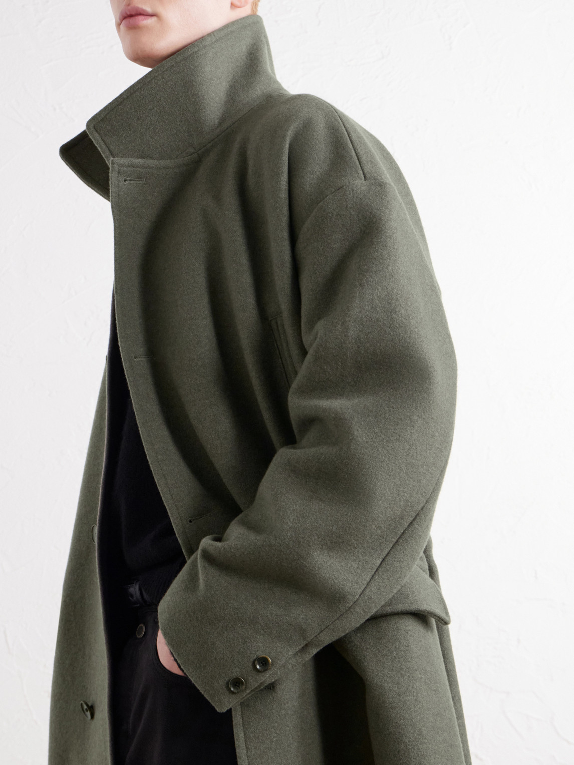 Anso Wool And Cashmere-Blend Felt Coat