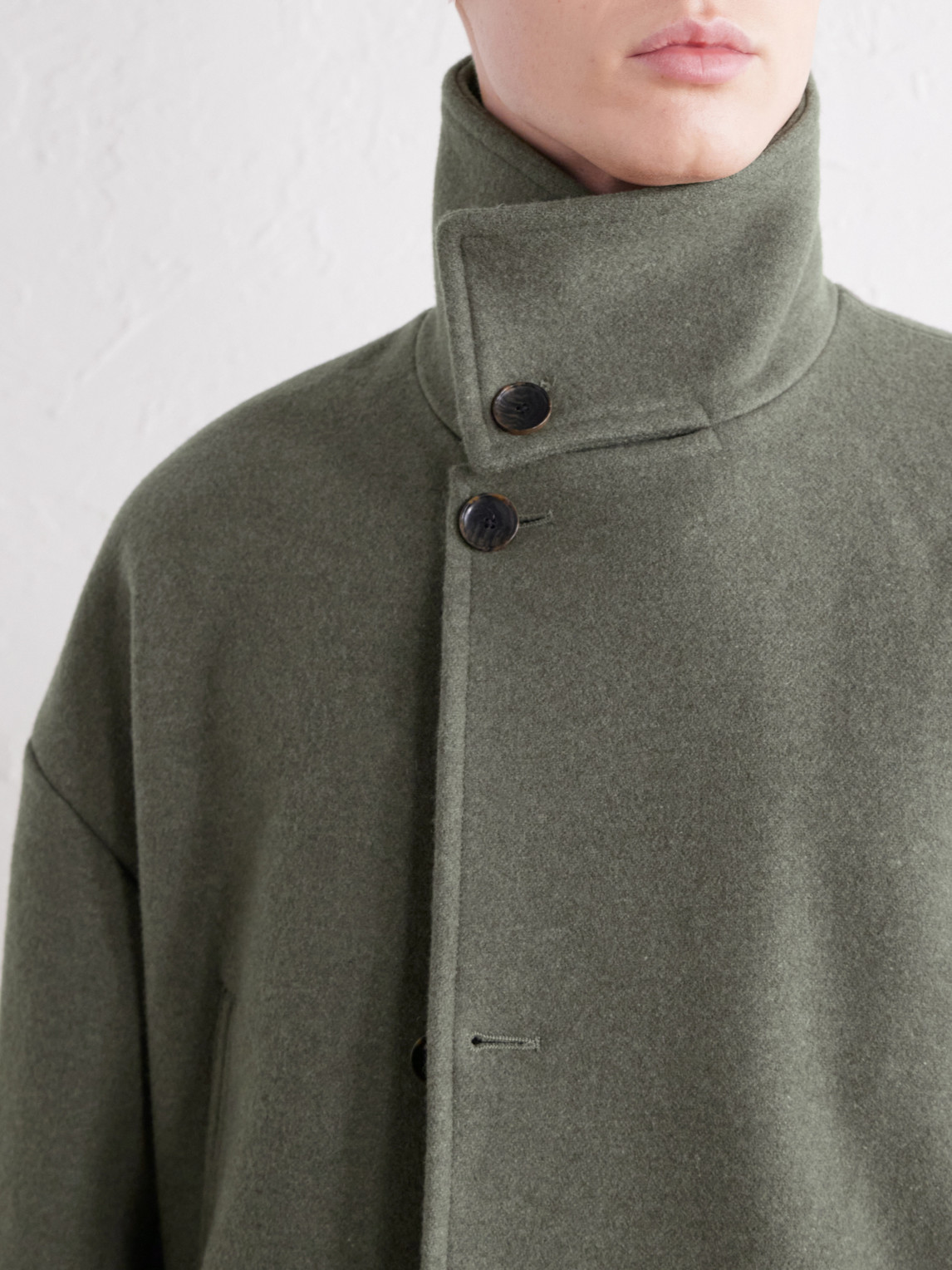 Anso Wool And Cashmere-Blend Felt Coat