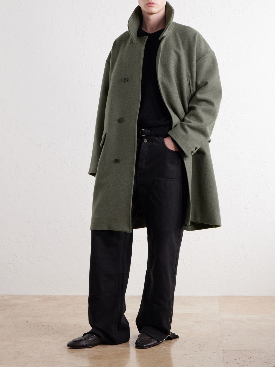 Anso Wool And Cashmere-Blend Felt Coat
