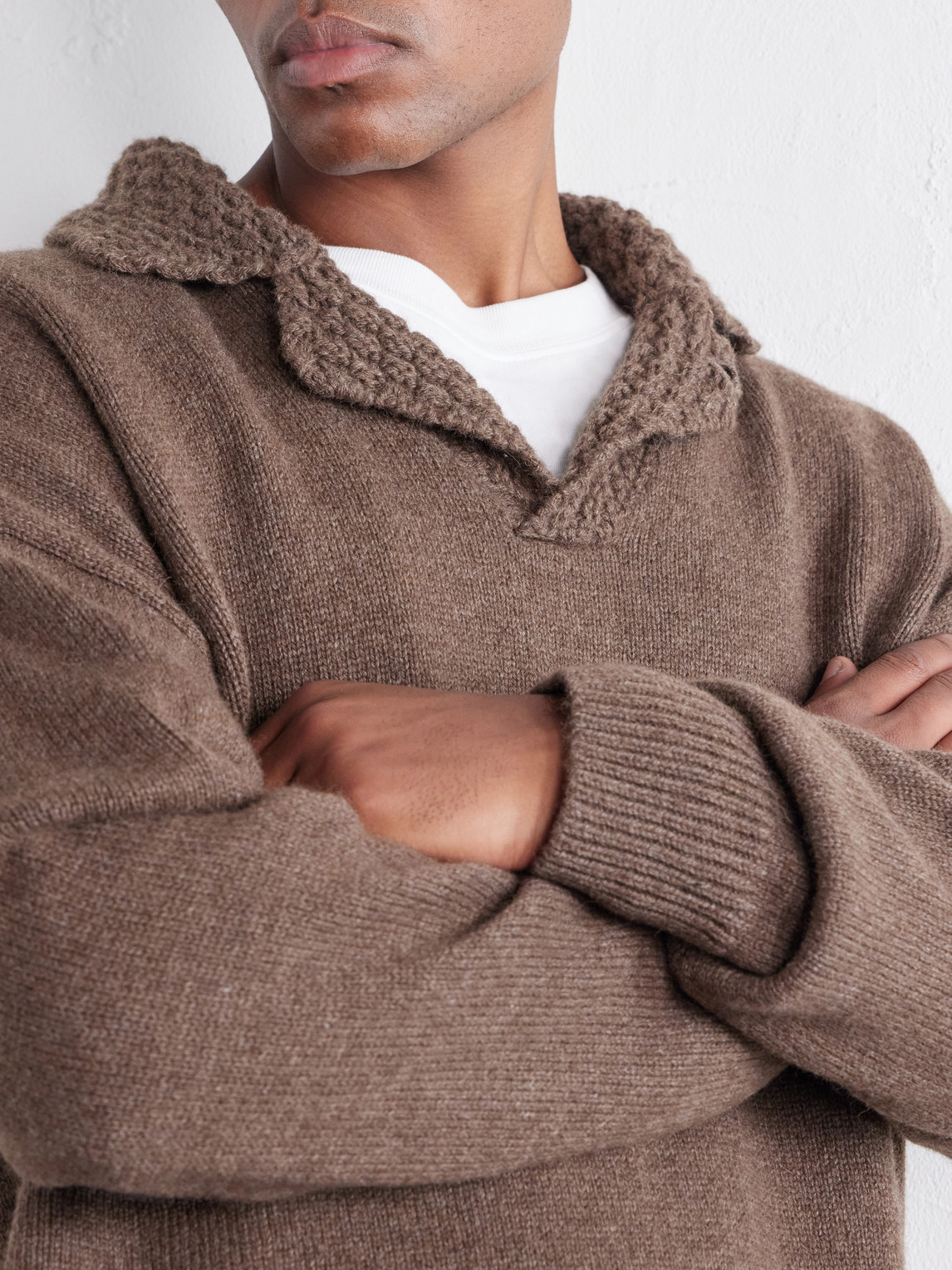 Palano Alpaca And Merino Wool-Blend Polo Shirt