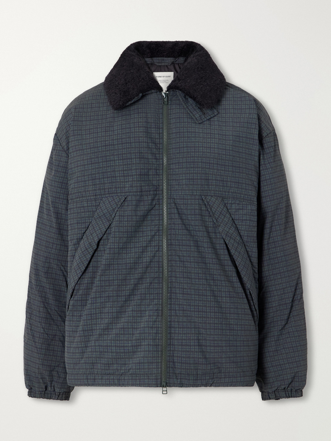 Esca Checked Cotton, Alpaca And Mohair-Trimmed Shell Down Jacket