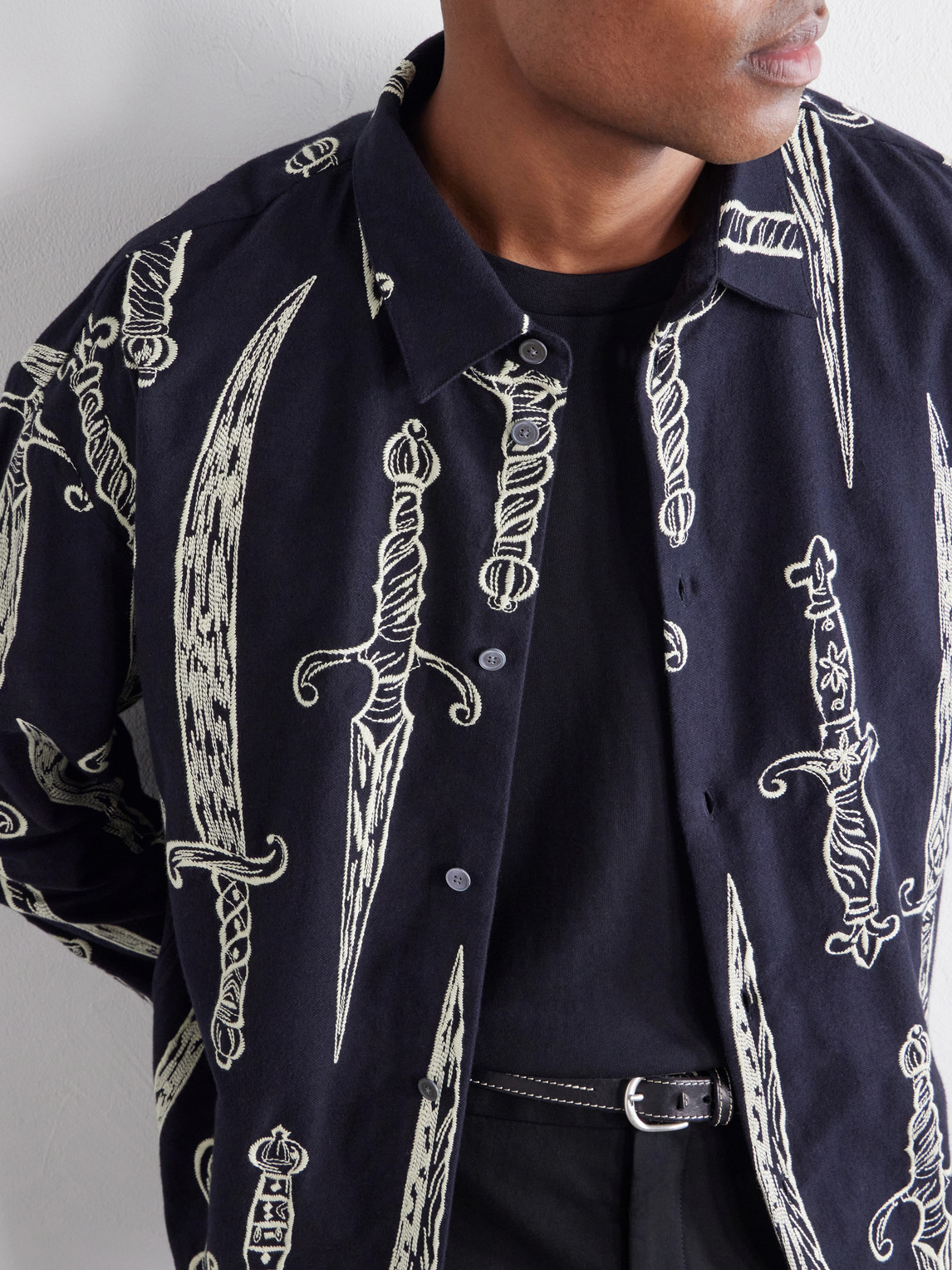 Derbin Embroidered Cotton Shirt