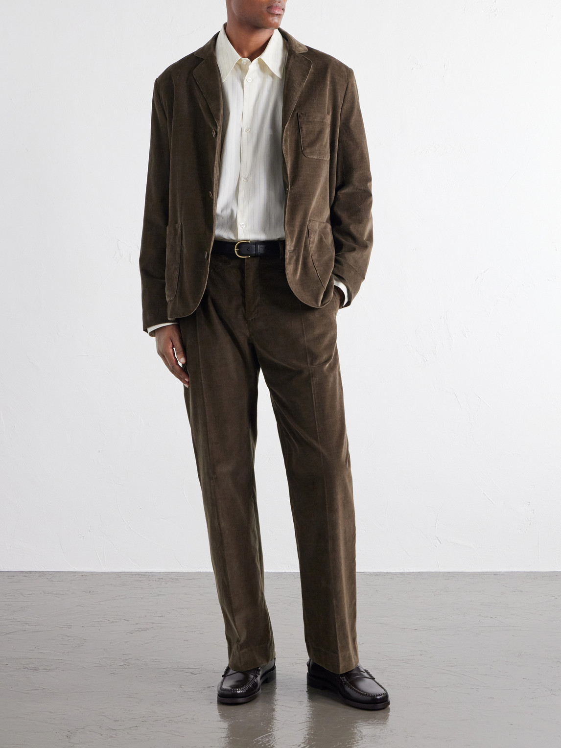 Straight-Leg Cotton- Corduroy