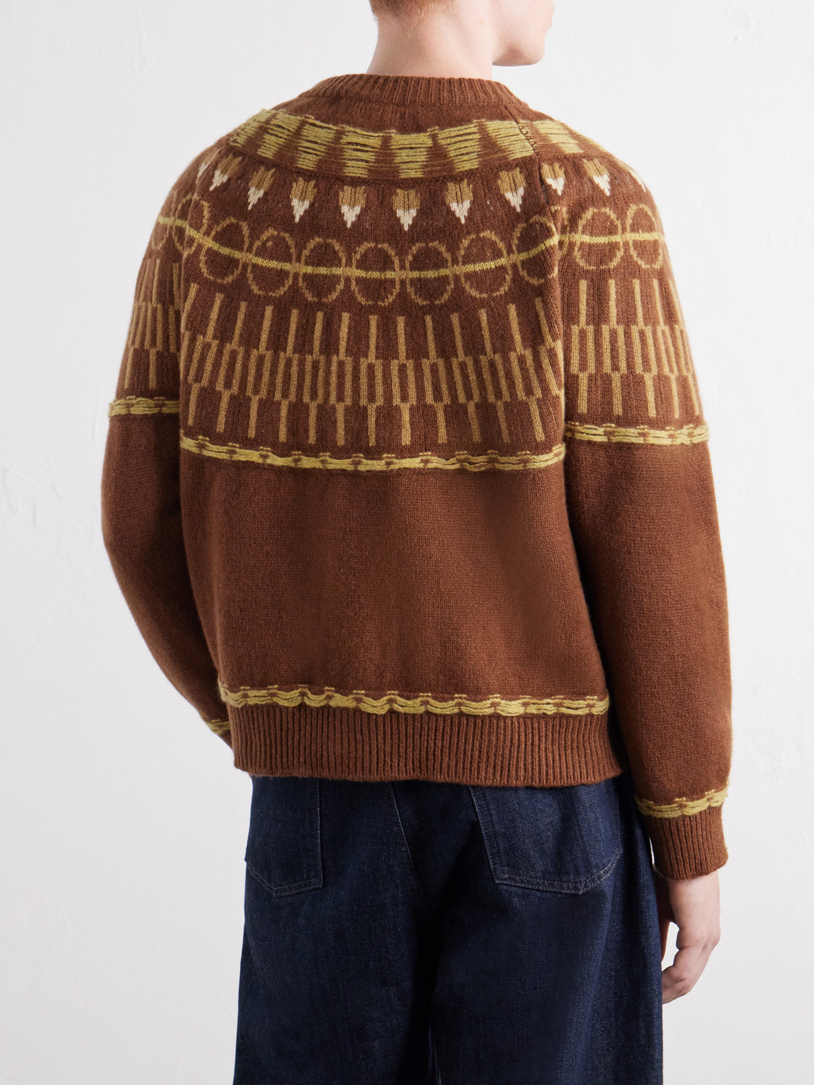 Zatoya Intarsia-Knit Virgin Cardigan