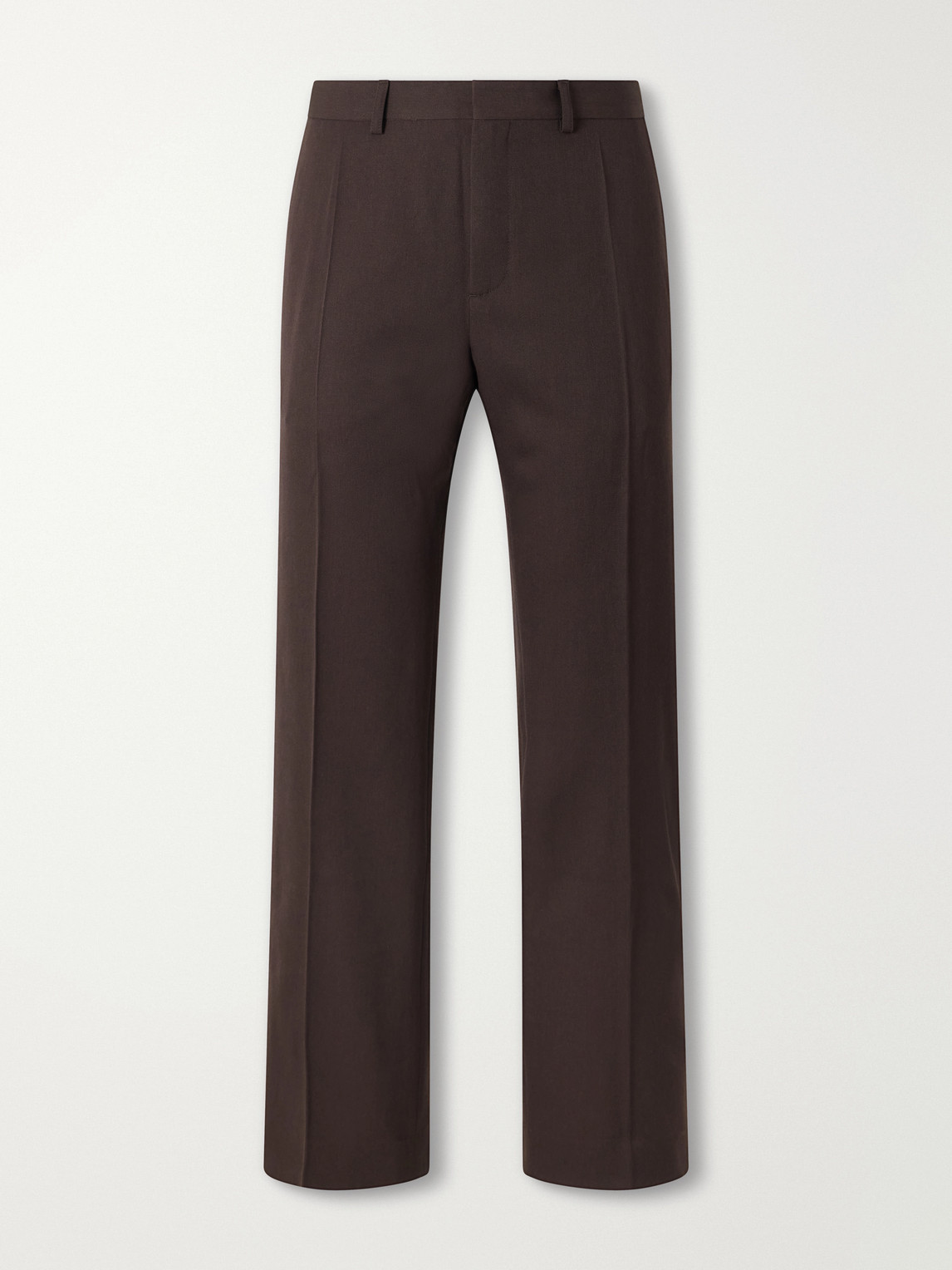 A Kind Of Guise Wide-leg Virgin Wool Suit Trousers In Brown