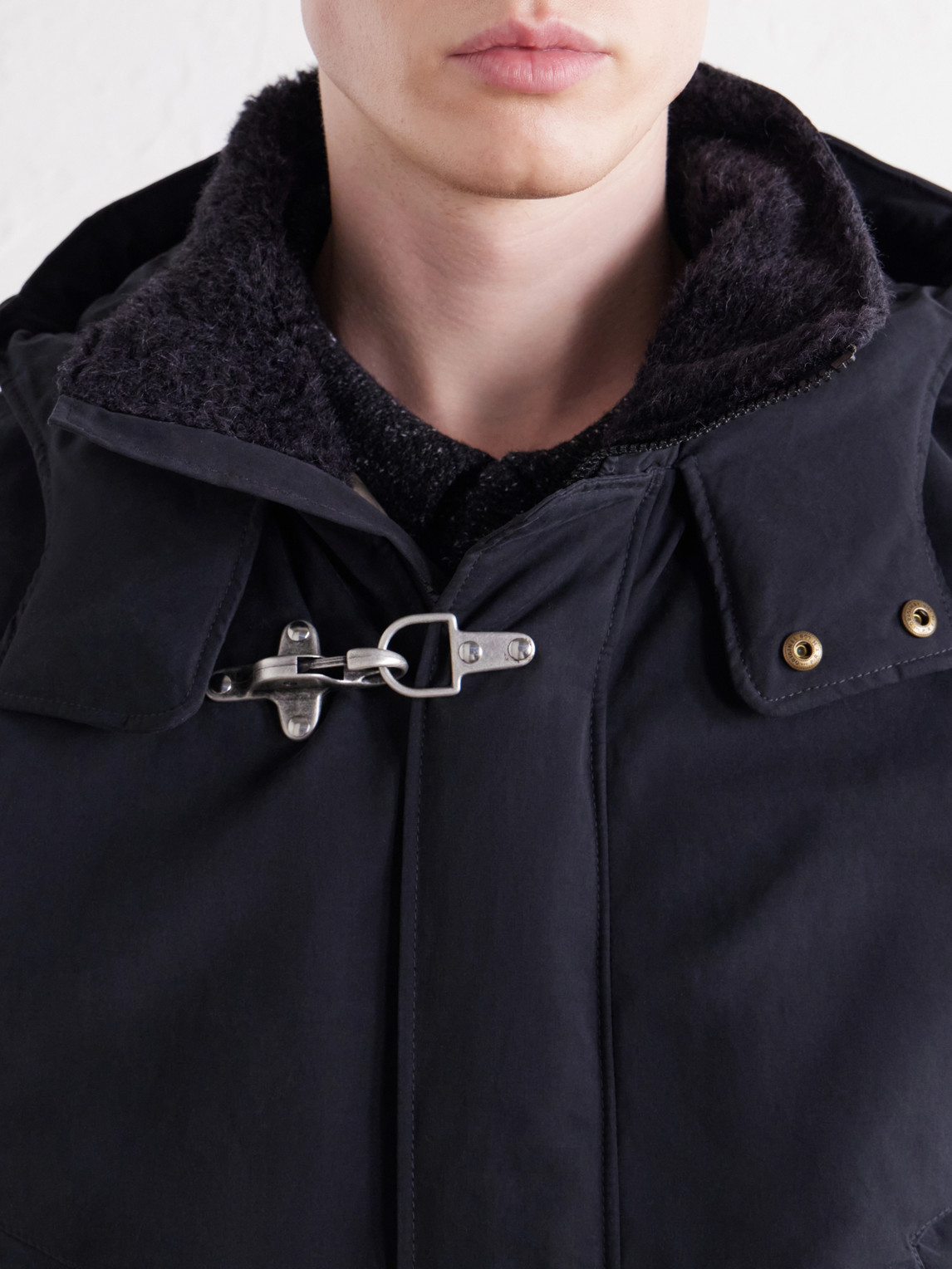 Isaba Padded Cotton, Wool And Mohair-Trimmed Canvas Parka