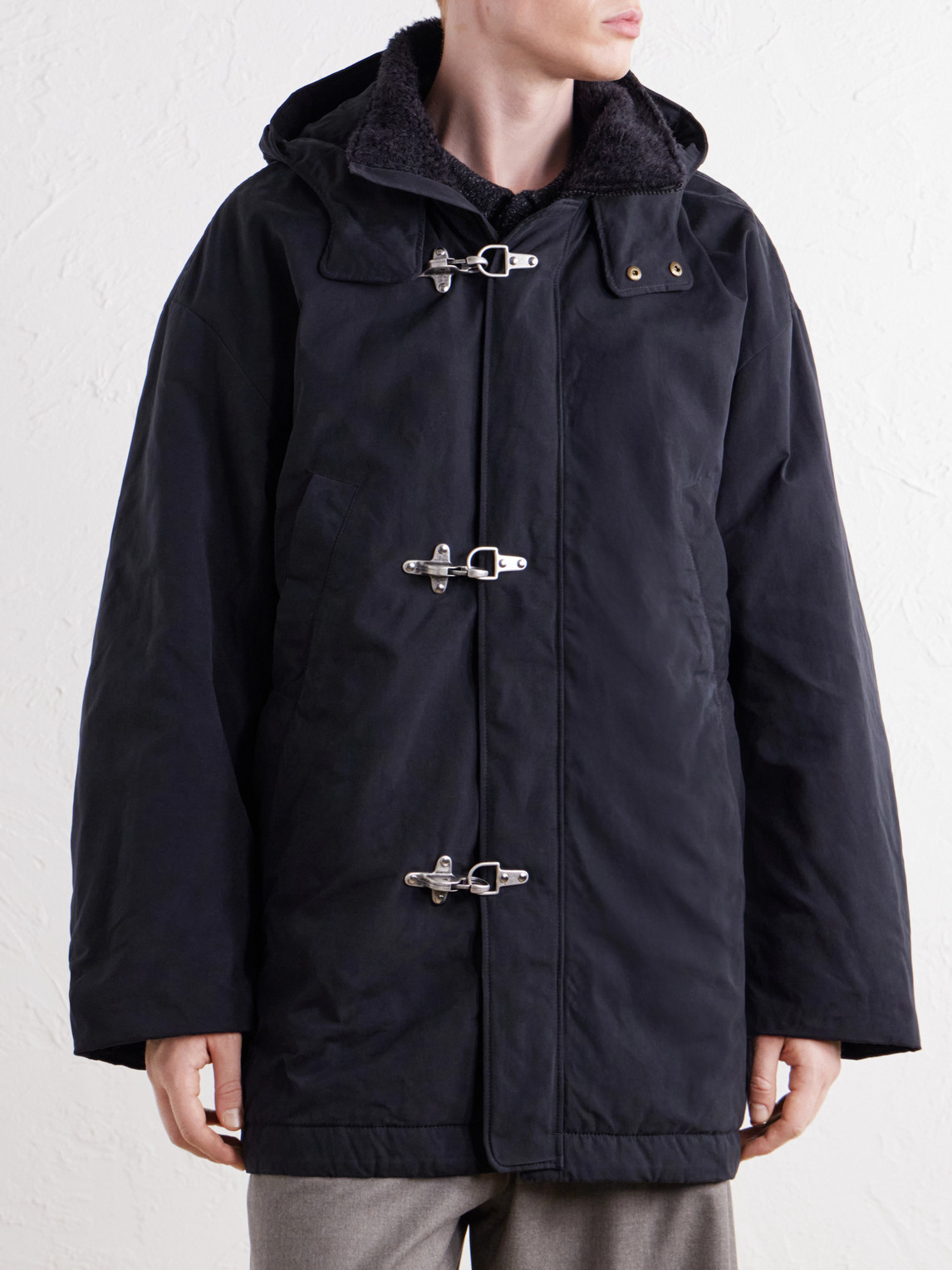 Isaba Padded Cotton, Wool And Mohair-Trimmed Canvas Parka