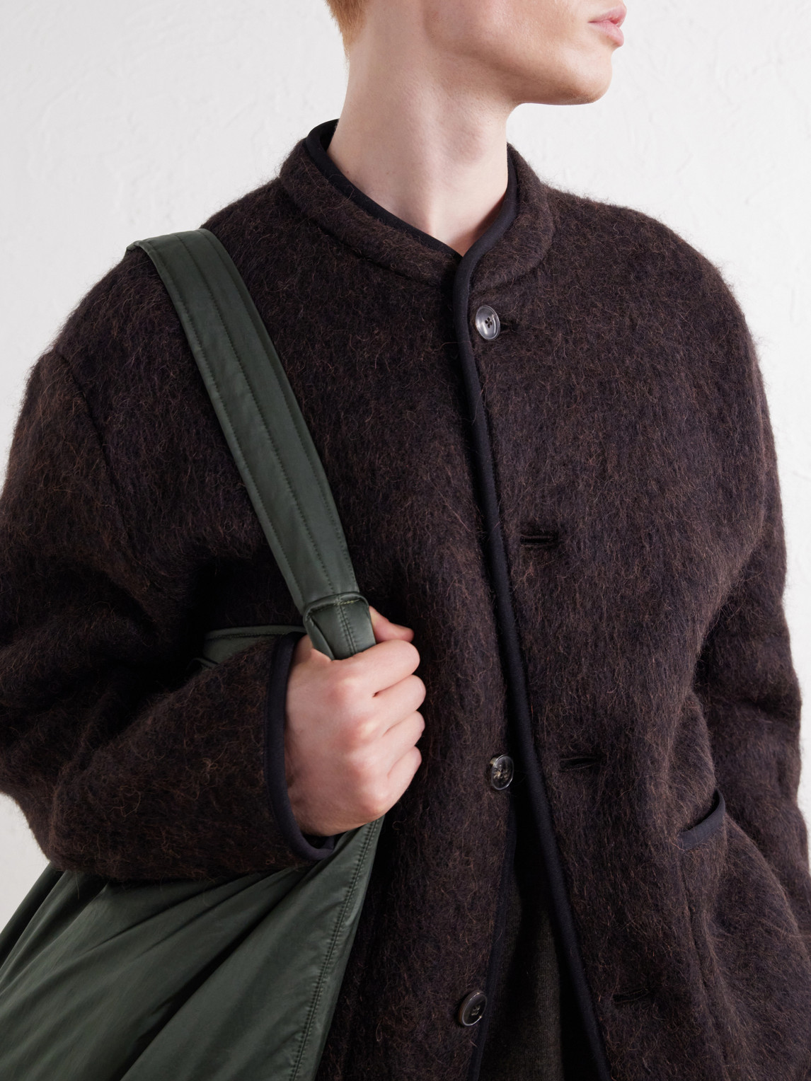 Yebra Brushed Virgin Wool-Blend Felt Jacket
