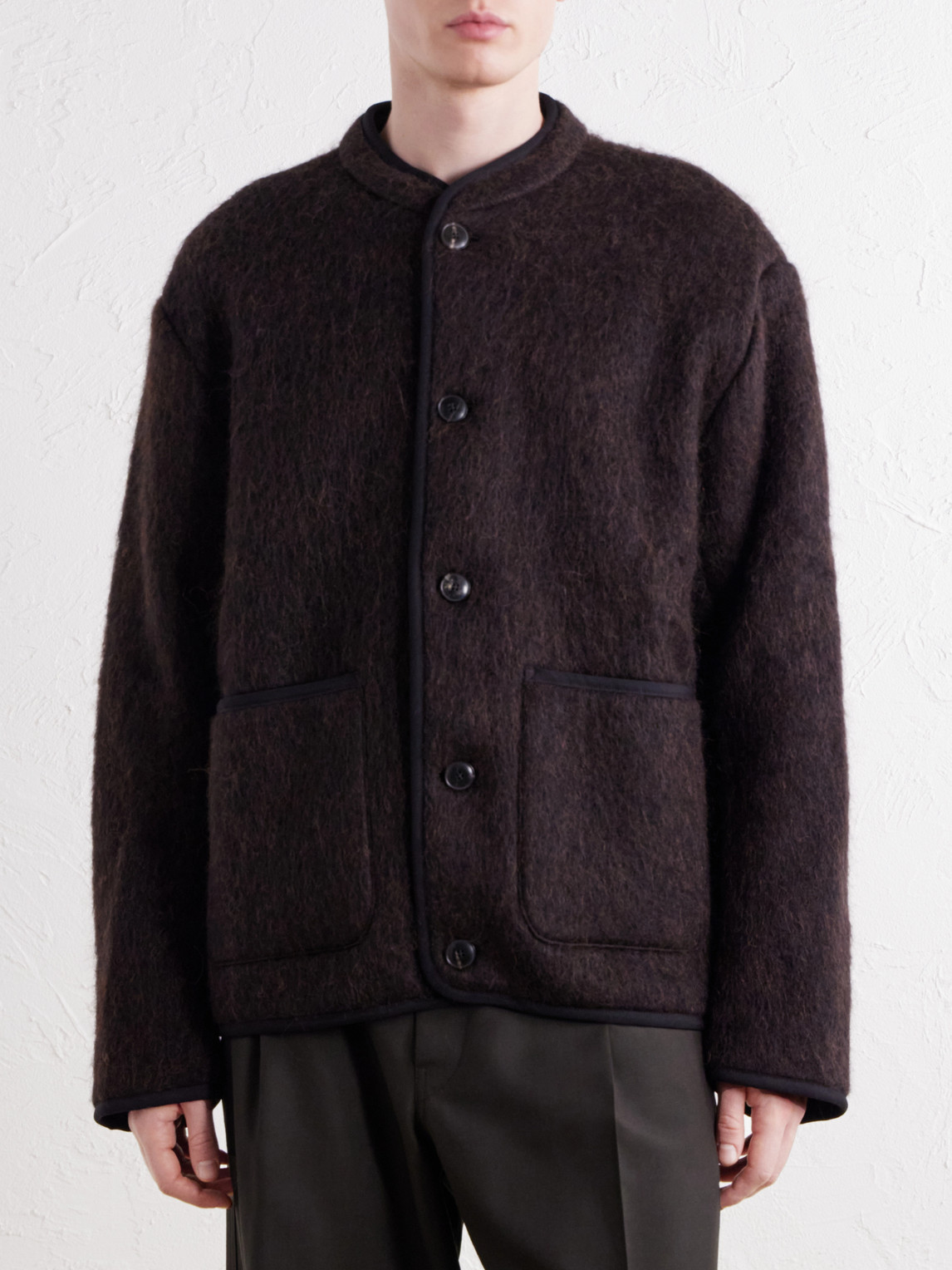 Yebra Brushed Virgin Wool-Blend Felt Jacket
