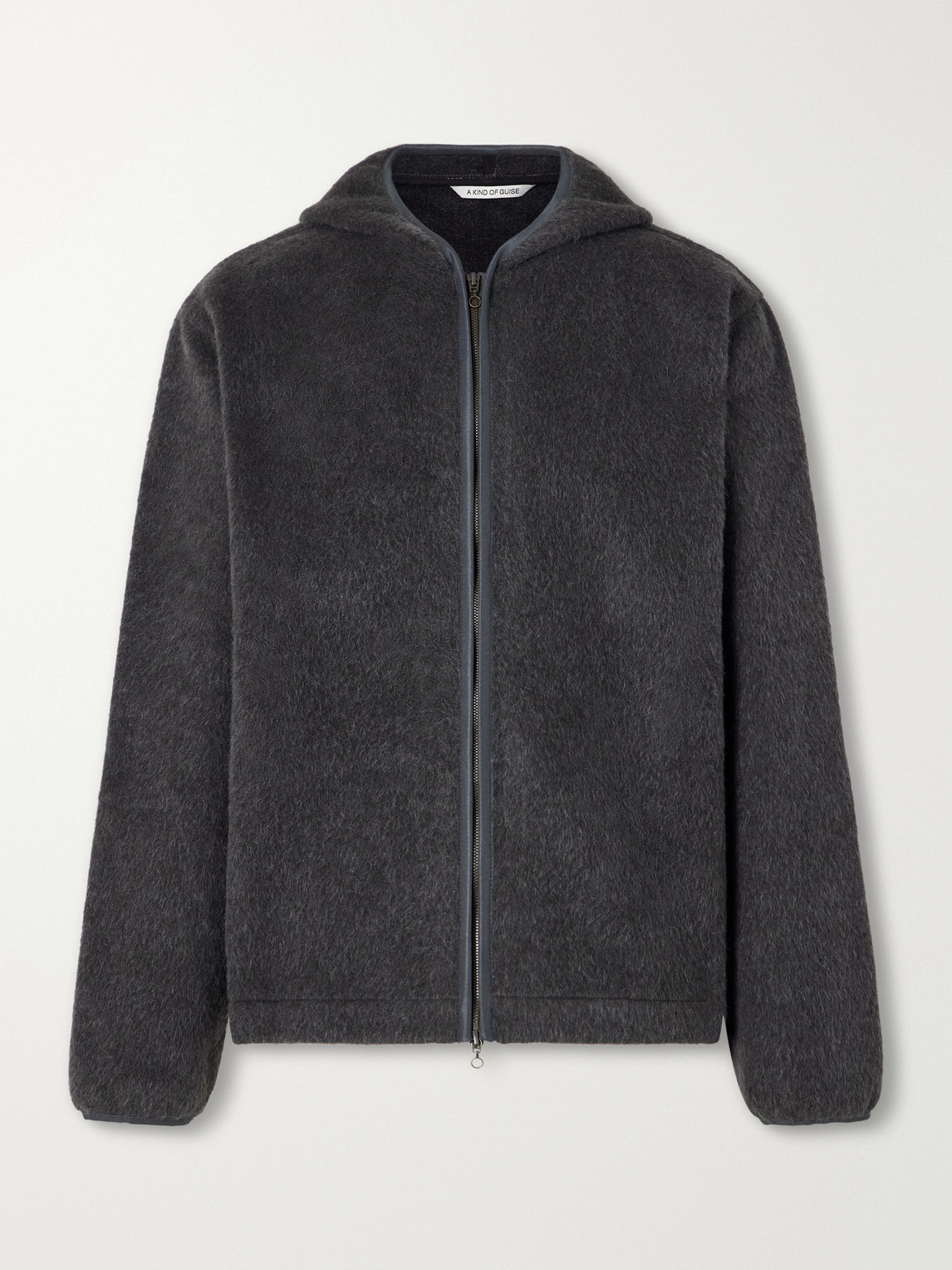 Erro Brushed Wool And Mohair-Blend Felt Hoodie