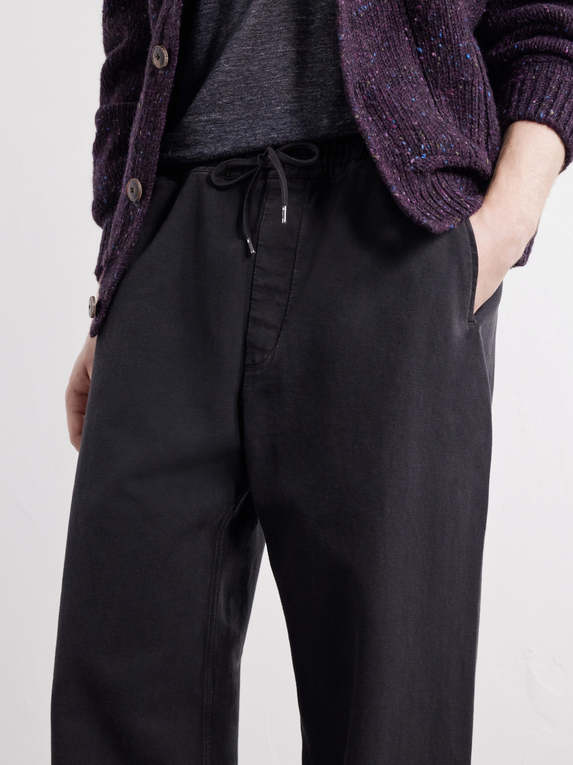 Samurai Straight-Leg Cotton-Jersey Trousers