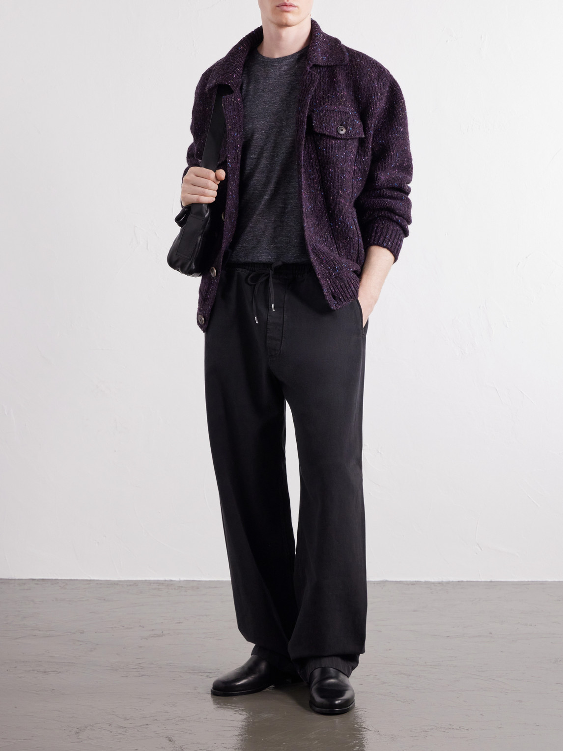 Samurai Straight-Leg Cotton-Jersey Trousers
