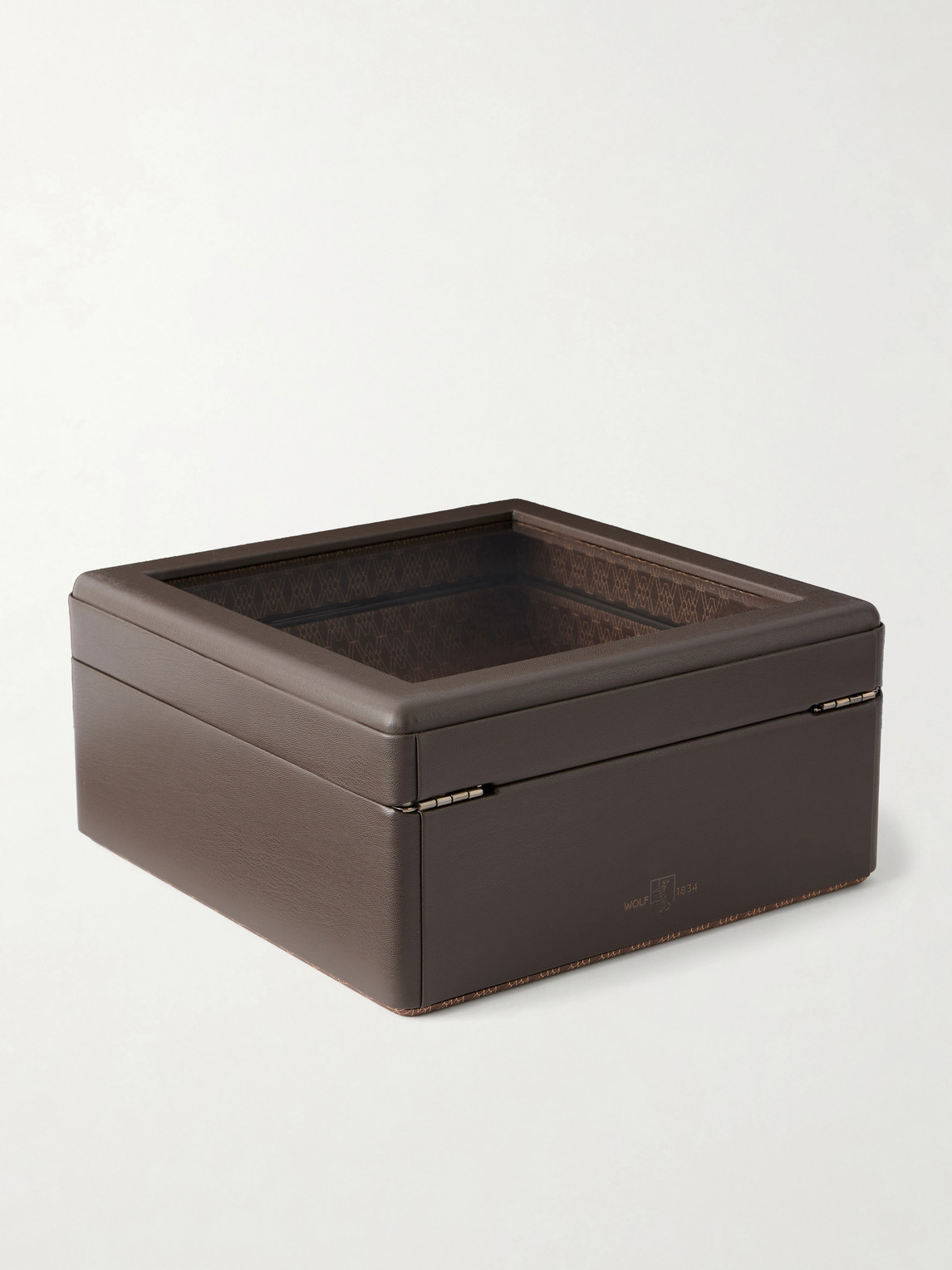  Wolf - Earth Watch Stand Box - Men - Brown 