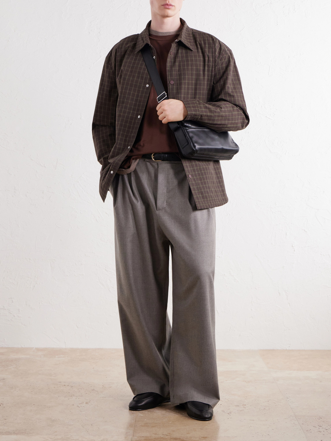 Olkay Padded Checked Cotton-Twill Overshirt