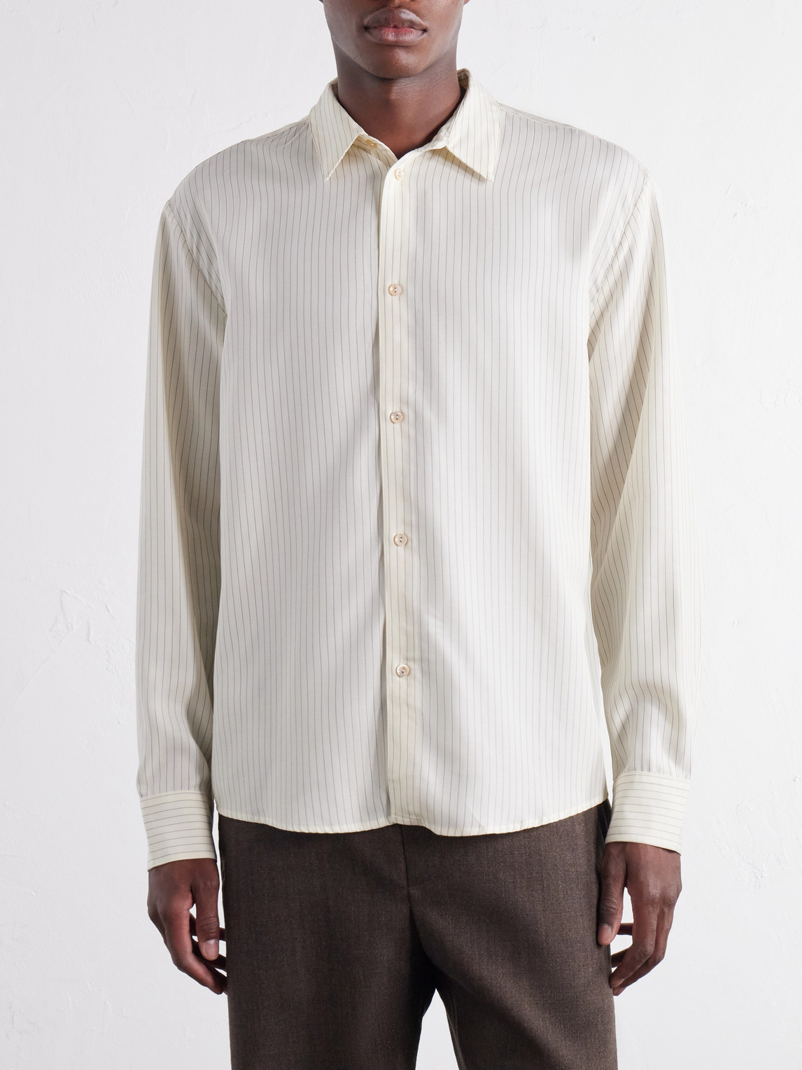 Fulvio Pinstriped Lyocell Shirt