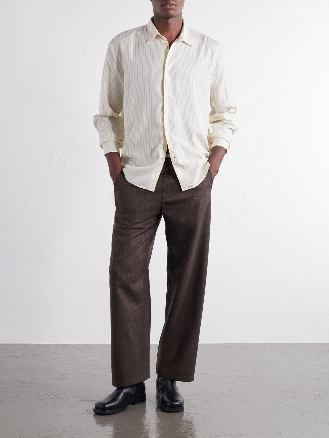 Fulvio Pinstriped Lyocell Shirt