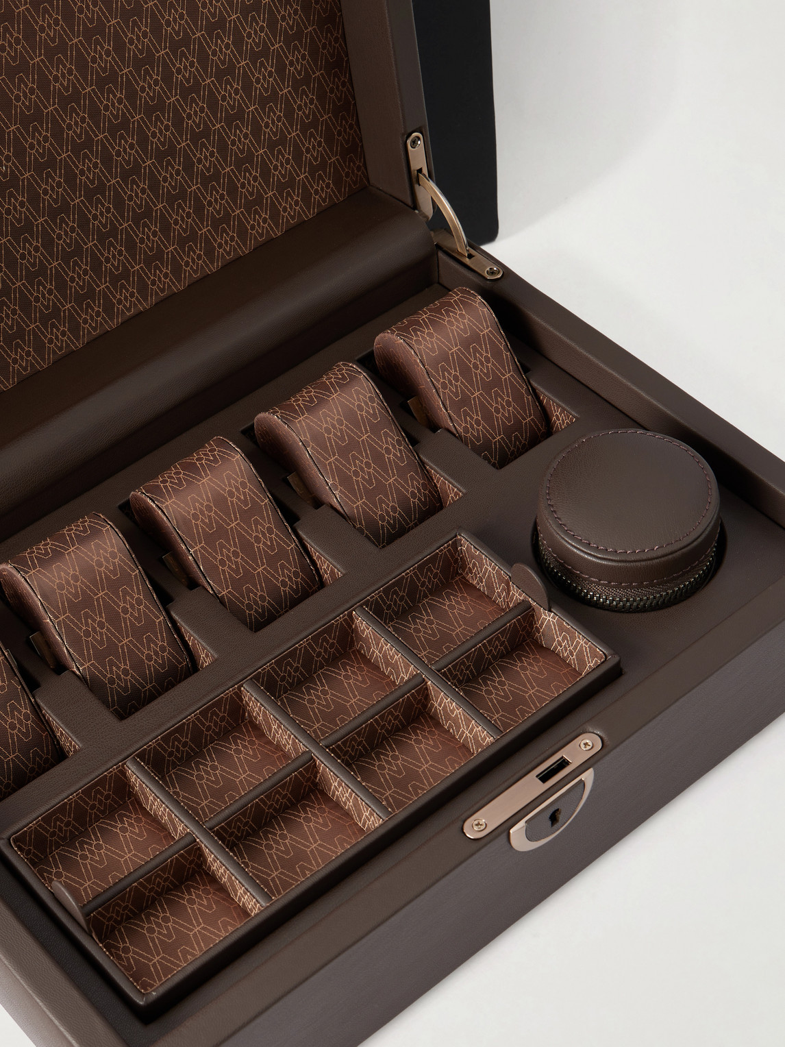  Wolf - Earth 5 Piece Watch Box - Men - Brown 