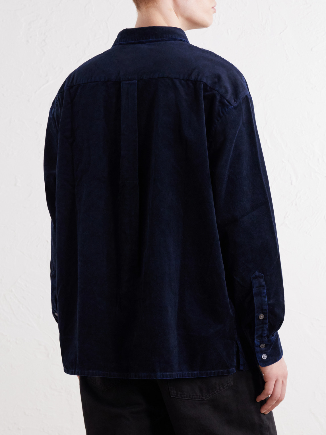 Gusto Cotton-Twill Velvet Shirt
