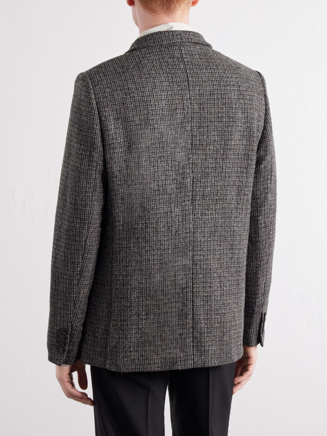Double-Breasted Virgin Wool-Tweed Blazer