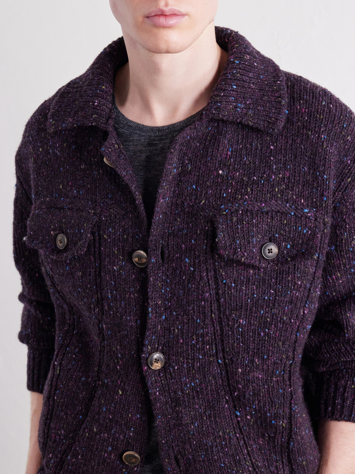 Torro Flecked-Wool Cardigan