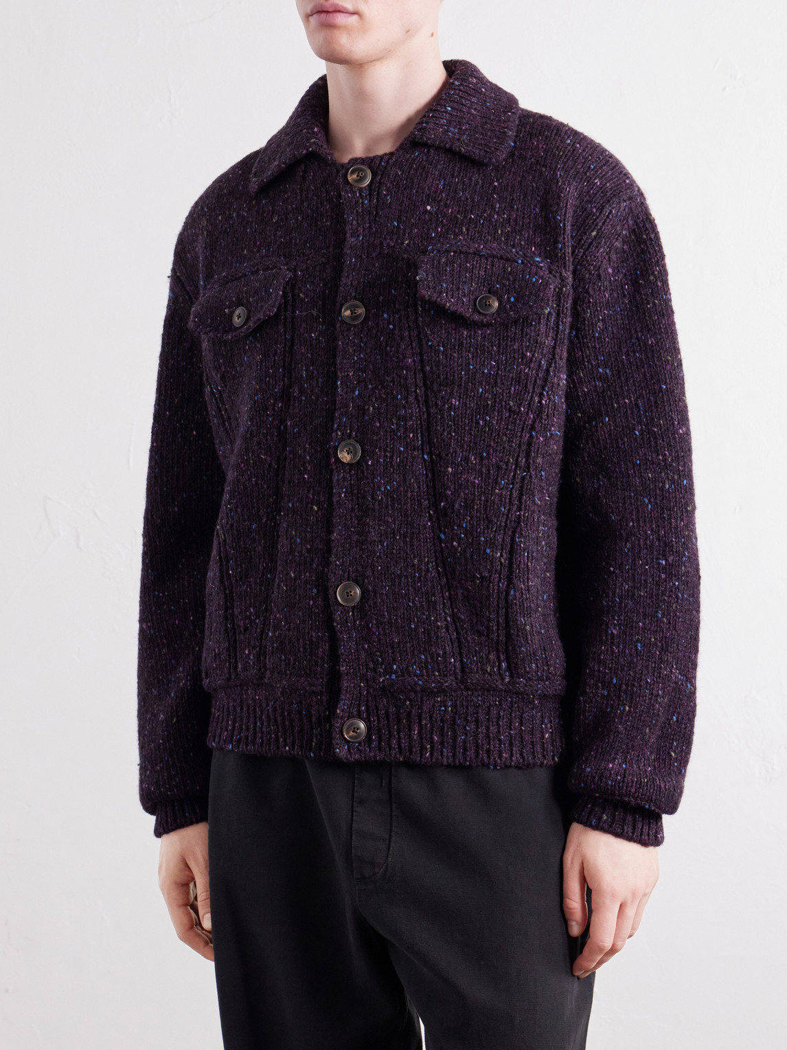 Torro Flecked-Wool Cardigan