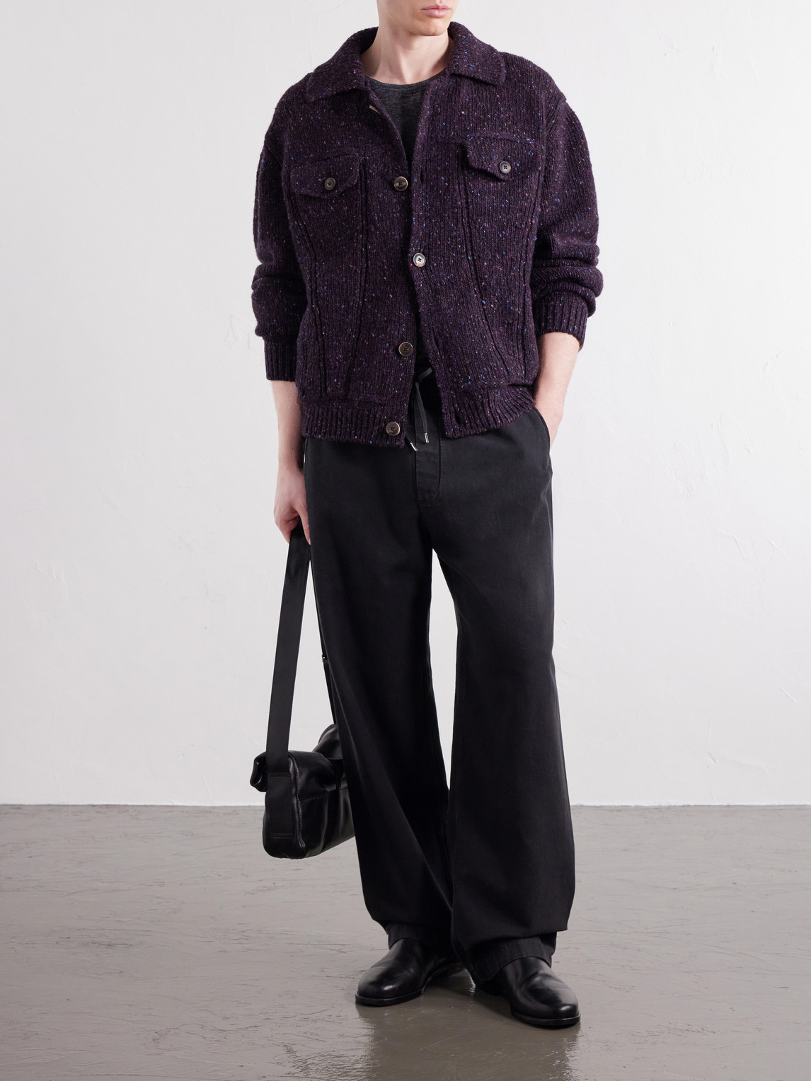Torro Flecked-Wool Cardigan