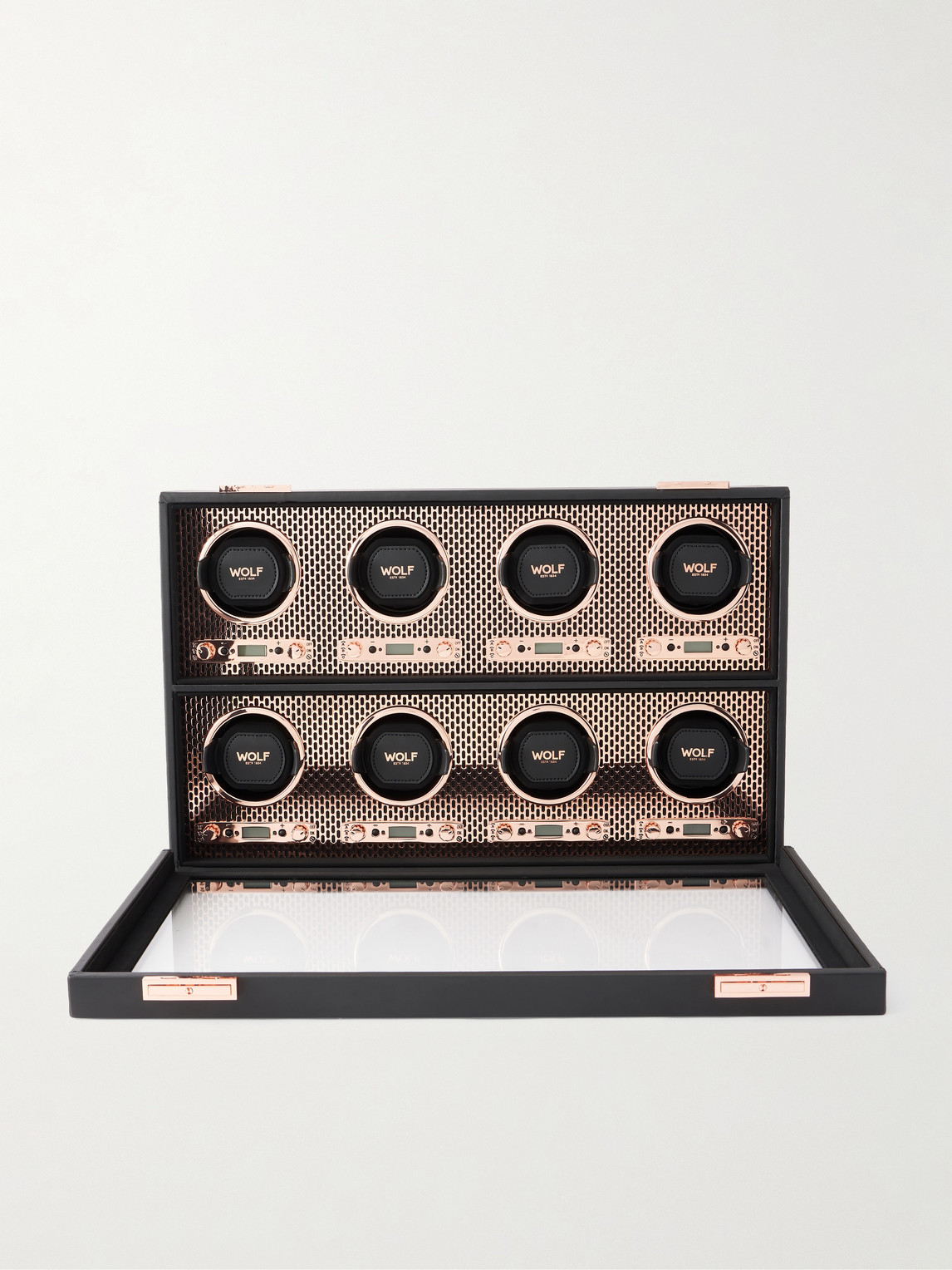  Wolf - Axis 8-piece Watch Winder - Men - Brown 