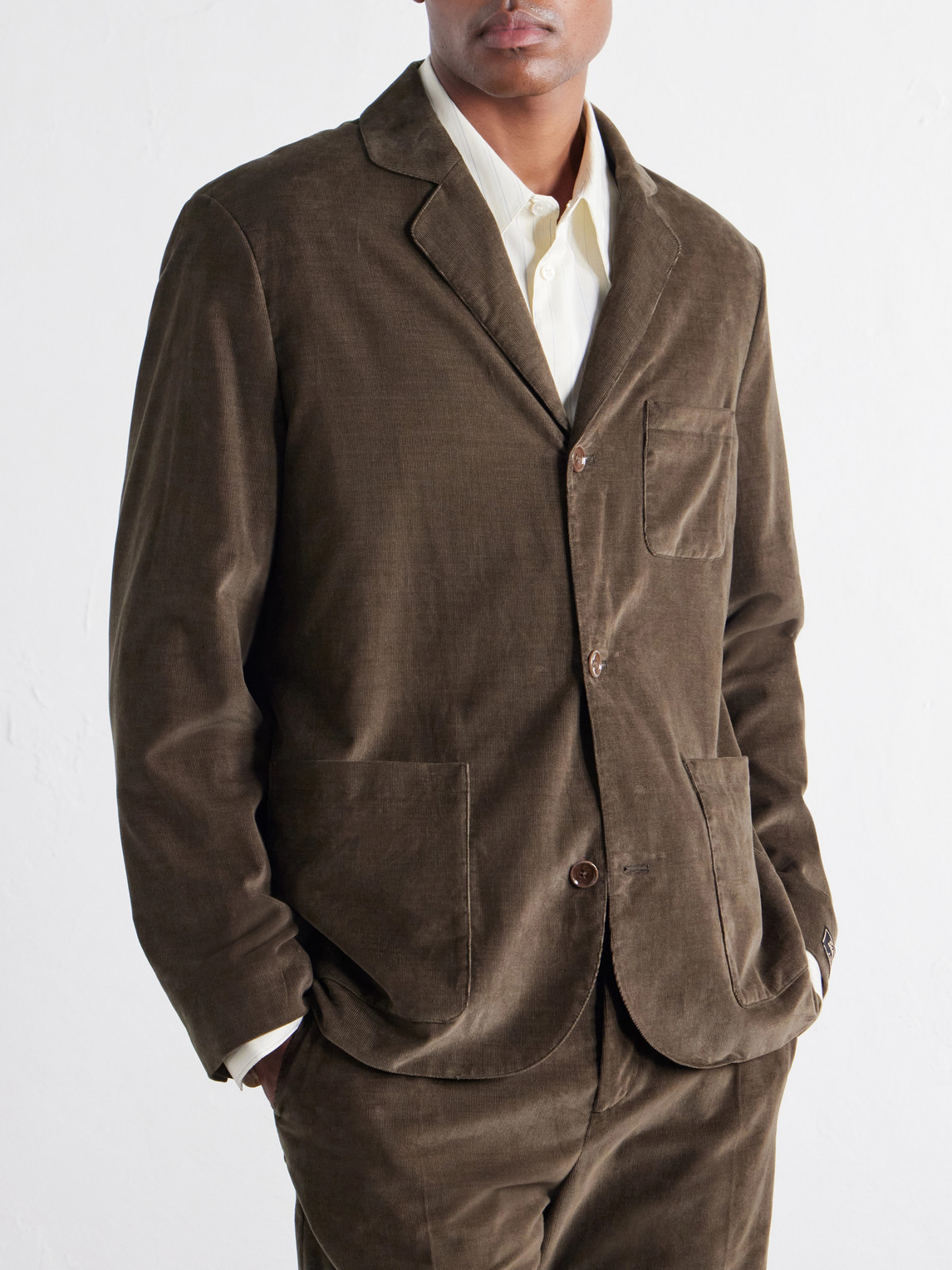 Deconstructed Atelier Cotton-Corduroy Blazer