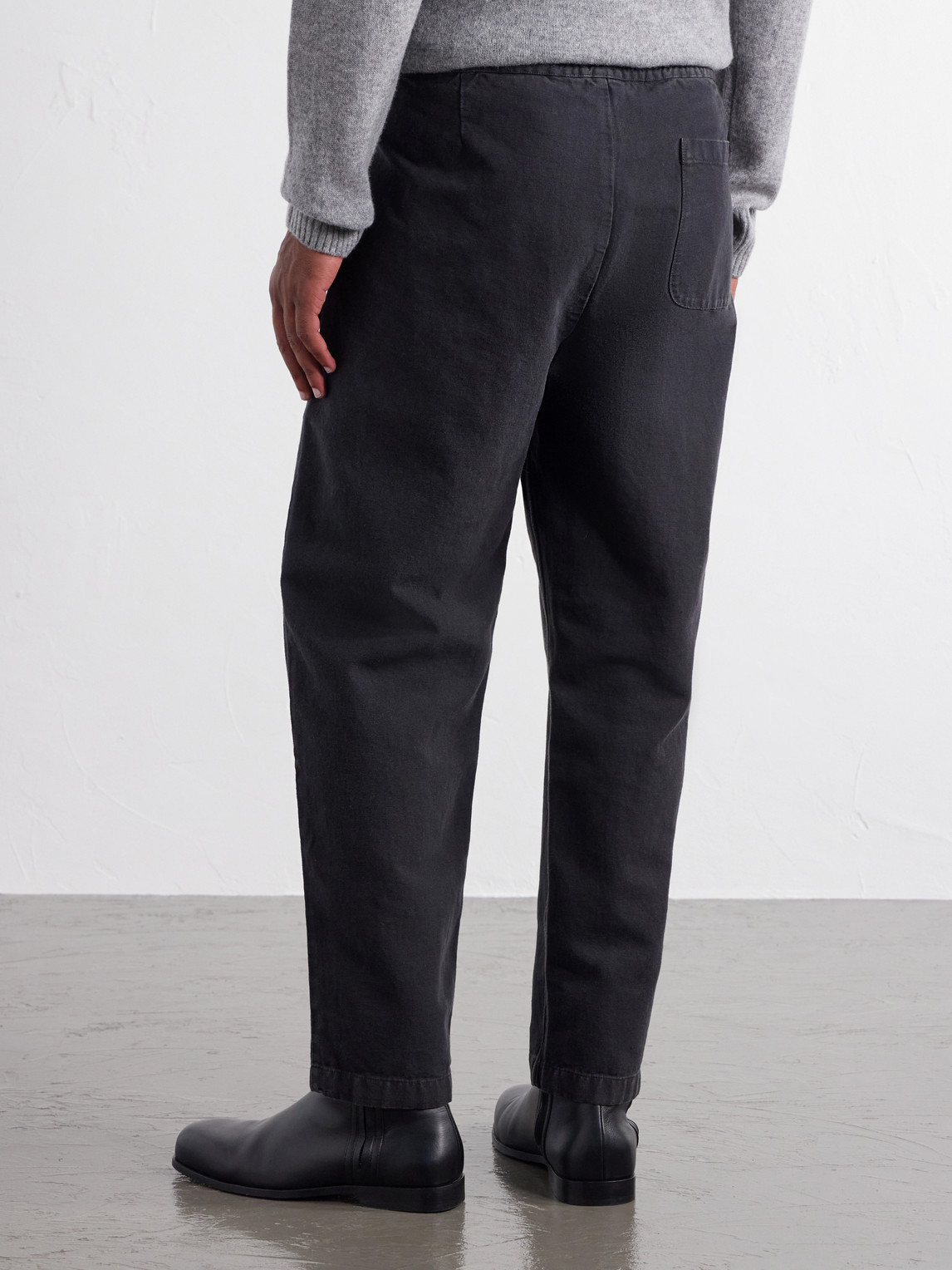 Banasa Tapered Cotton Drawstring Trousers