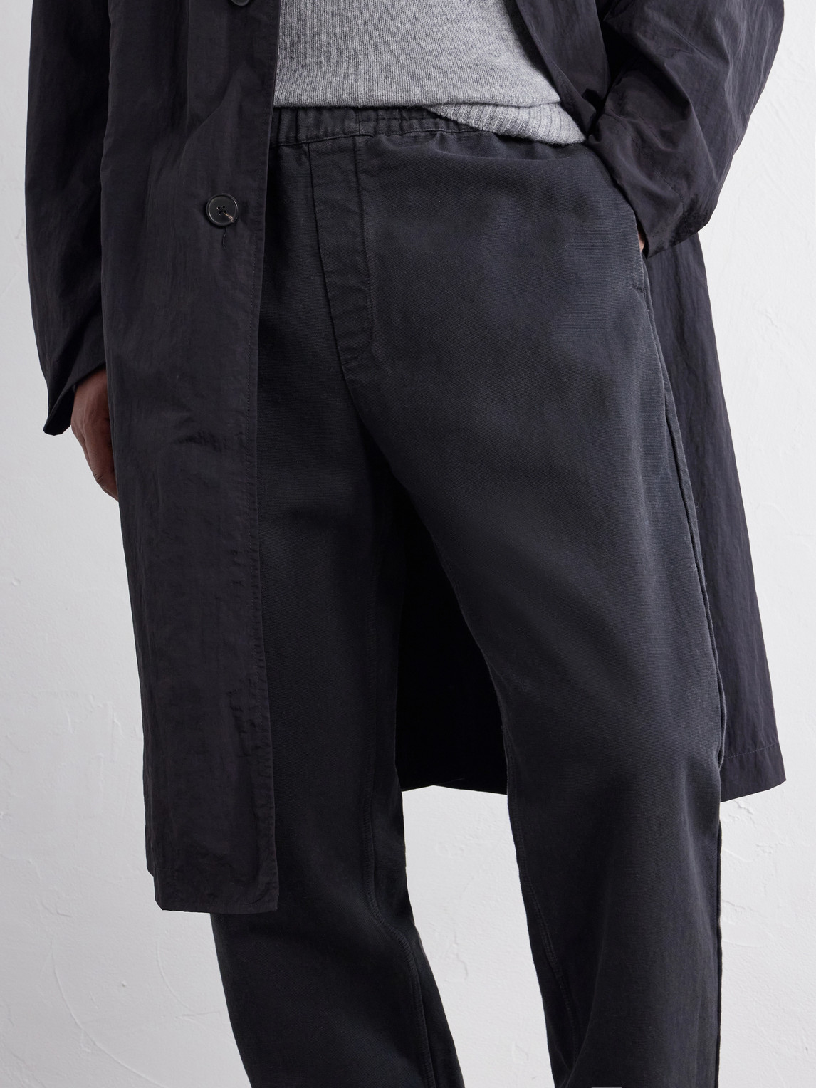 Banasa Tapered Cotton Drawstring Trousers