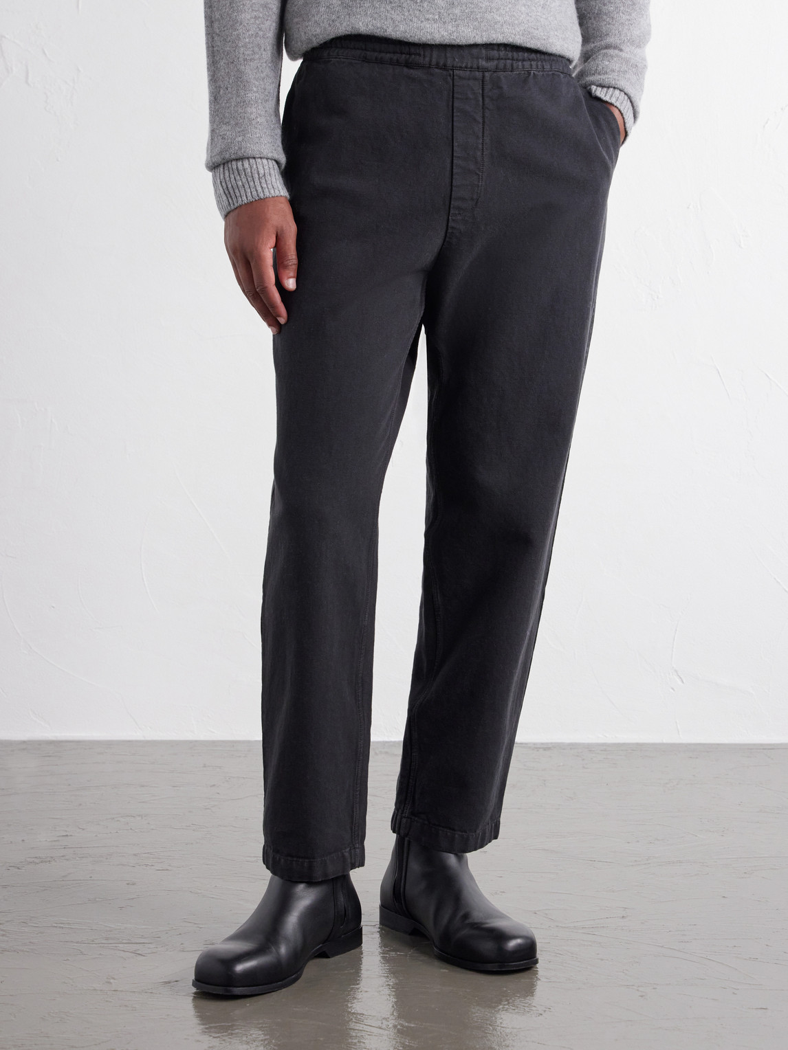 Banasa Tapered Cotton Drawstring Trousers