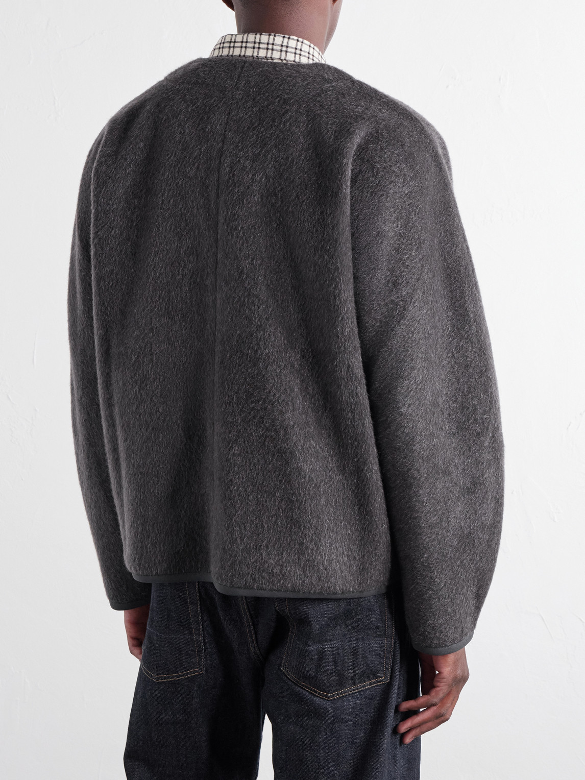 Kaan Brushed Wool-Blend Cardigan