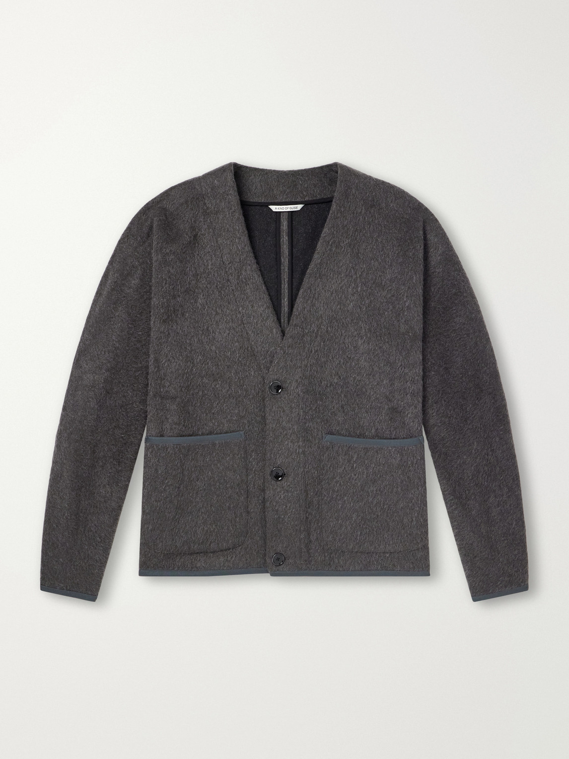 Kaan Brushed Wool-Blend Cardigan